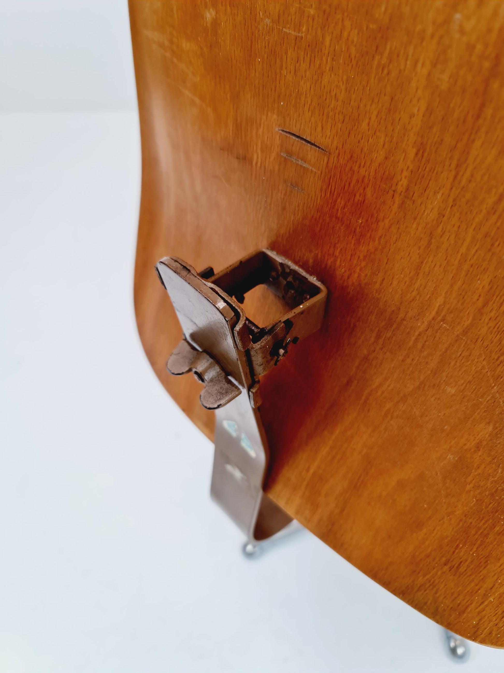 Bauhaus office chair in solid wood By Drabert 1960s