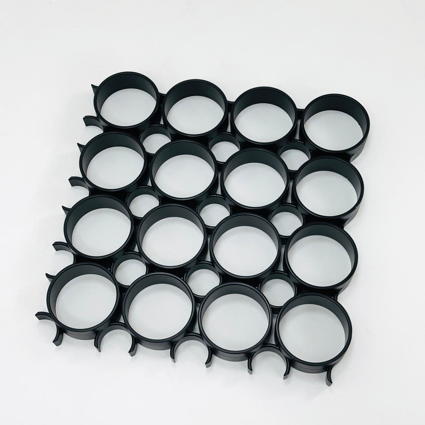 space age black Plastic Wall or Ceiling Panel Switzerland 1970s