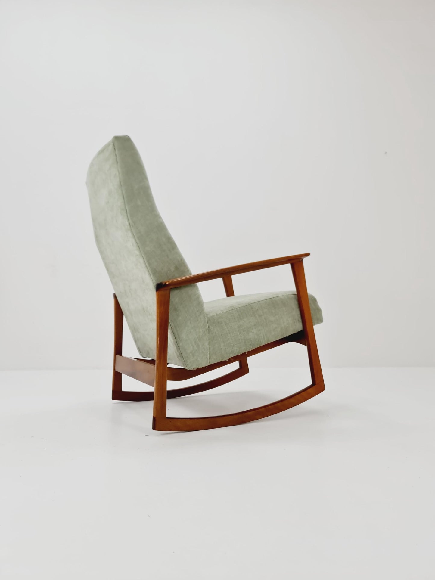 German Rocking Chair with foot Rest , 1950s