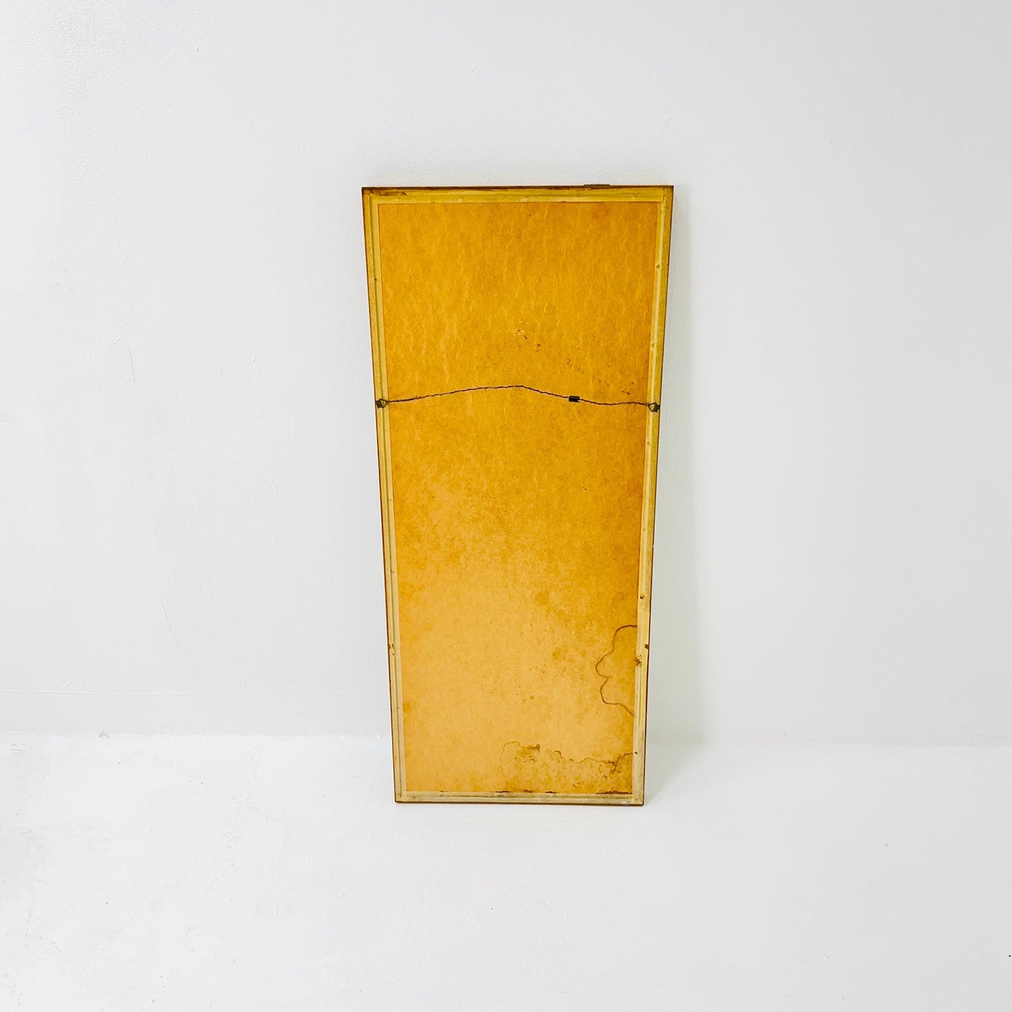 Oak Swedish mid-century Modern wall-mounted mirror 1960s