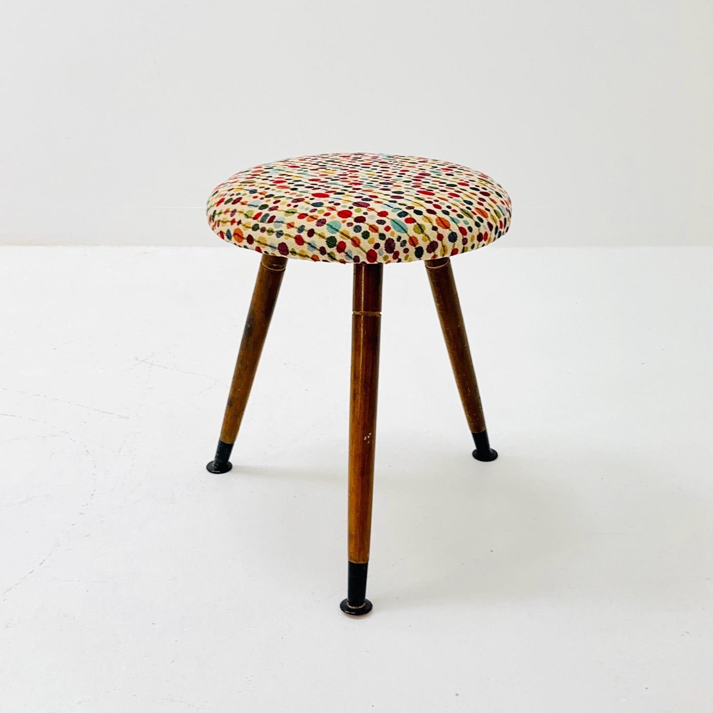 1 of 6 mid century modern stools German tripod vintage design 1960s