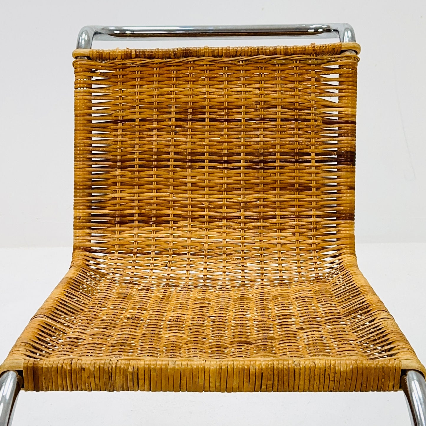 Mid century Bauhaus B42/MR10 Rattan Easy chair by Mies Van Der Rohe for Tecta, 1980