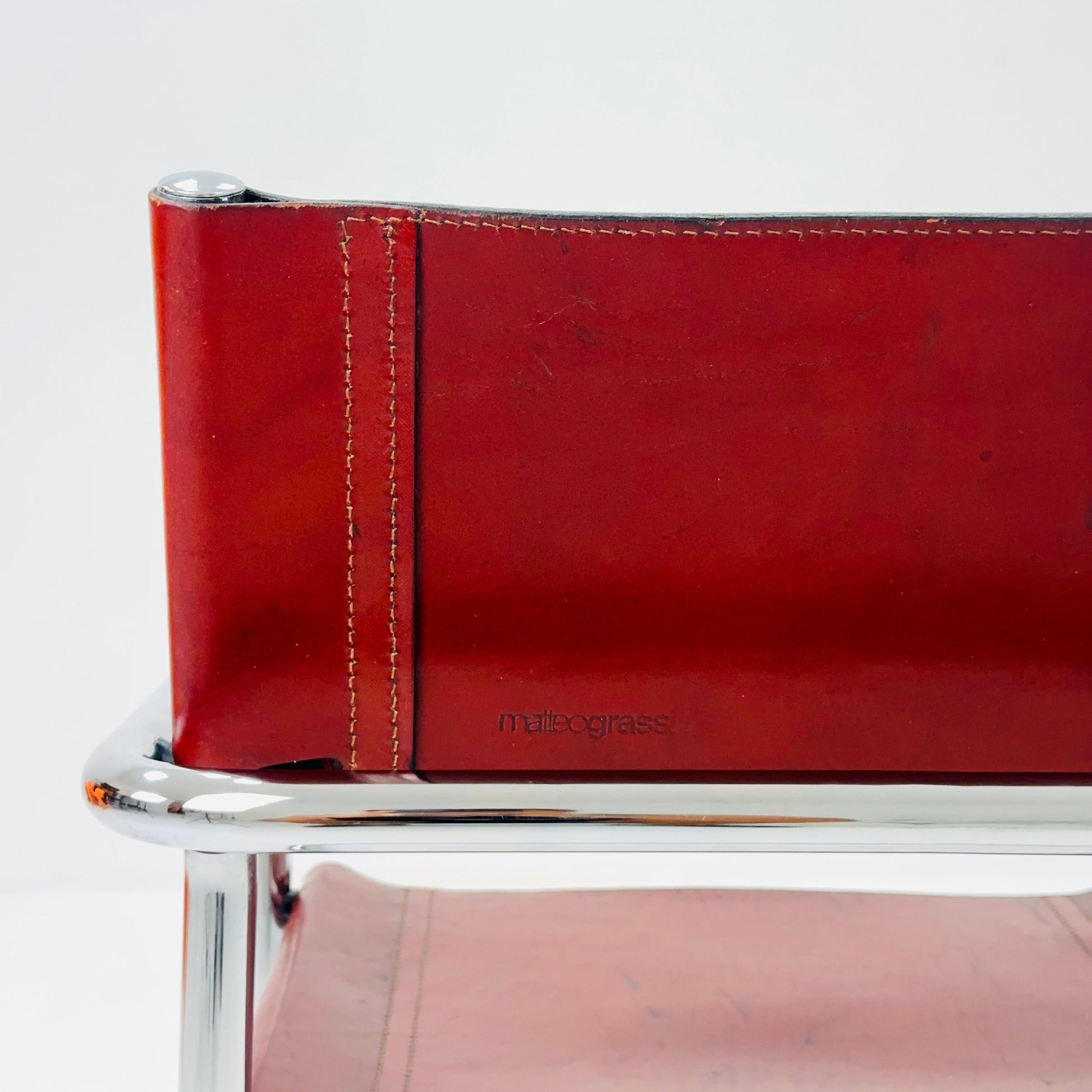 Set of 4 Bauhaus Mid century Model MG5 Centro Studi desk chair by Mart Stam & Marcel Breuer for Matteo Grassi, 1970s