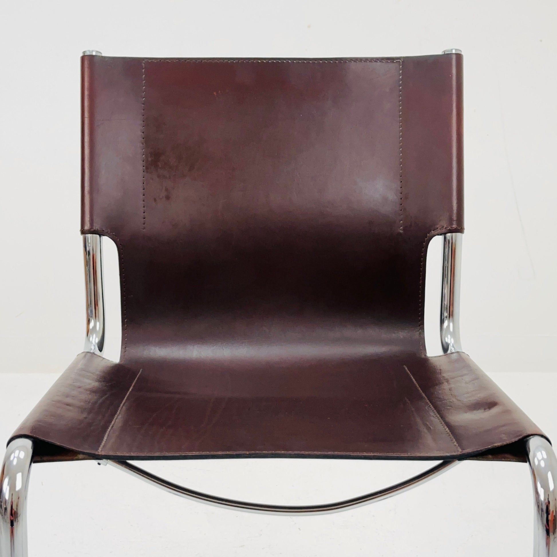 1 of 7 Mid-Century Vintage S33 Chair by Mart Stam & Marcel Breuer for Matteo Grassi 1980s Italy