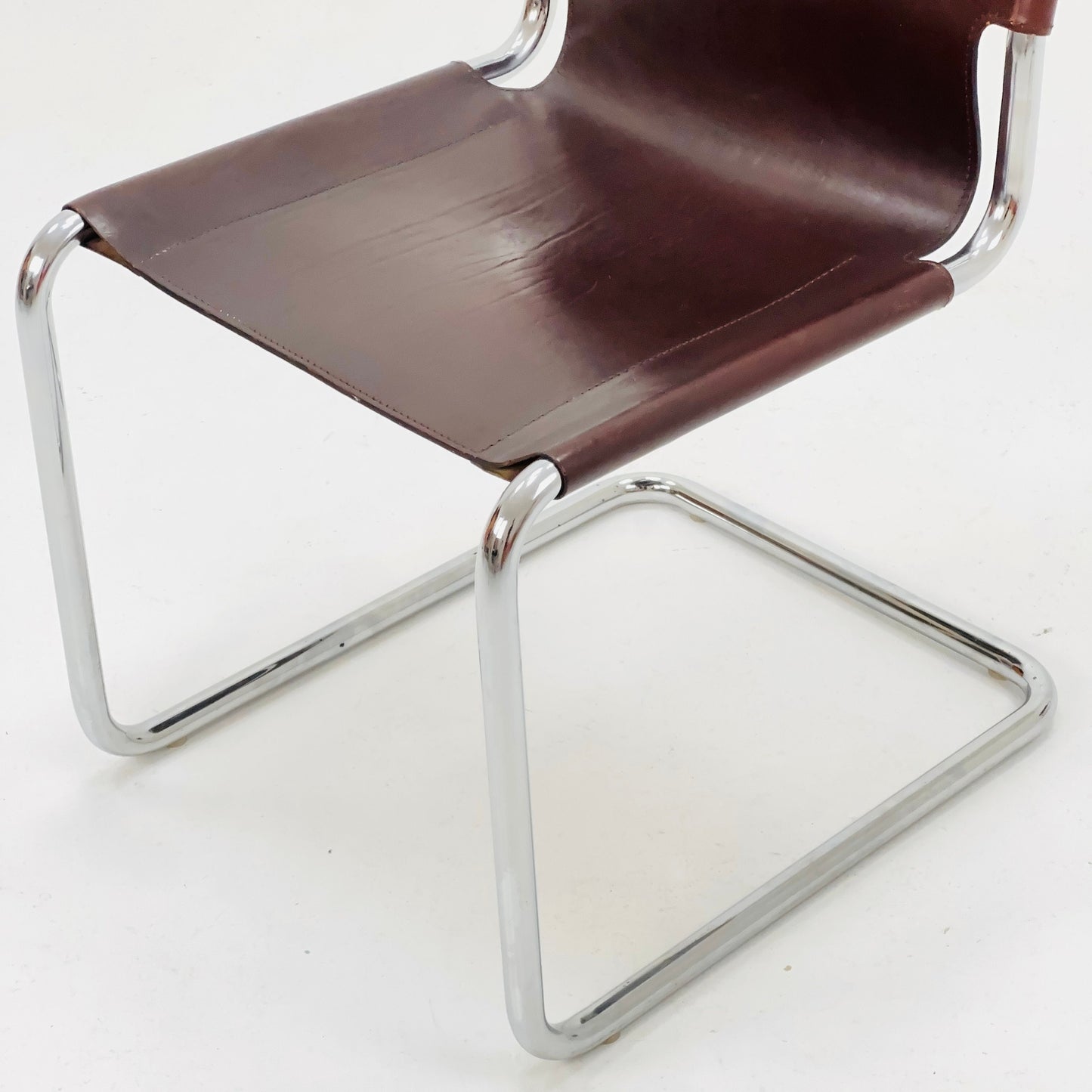 1 of 7 Mid-Century Vintage S33 Chair by Mart Stam & Marcel Breuer for Matteo Grassi 1980s Italy