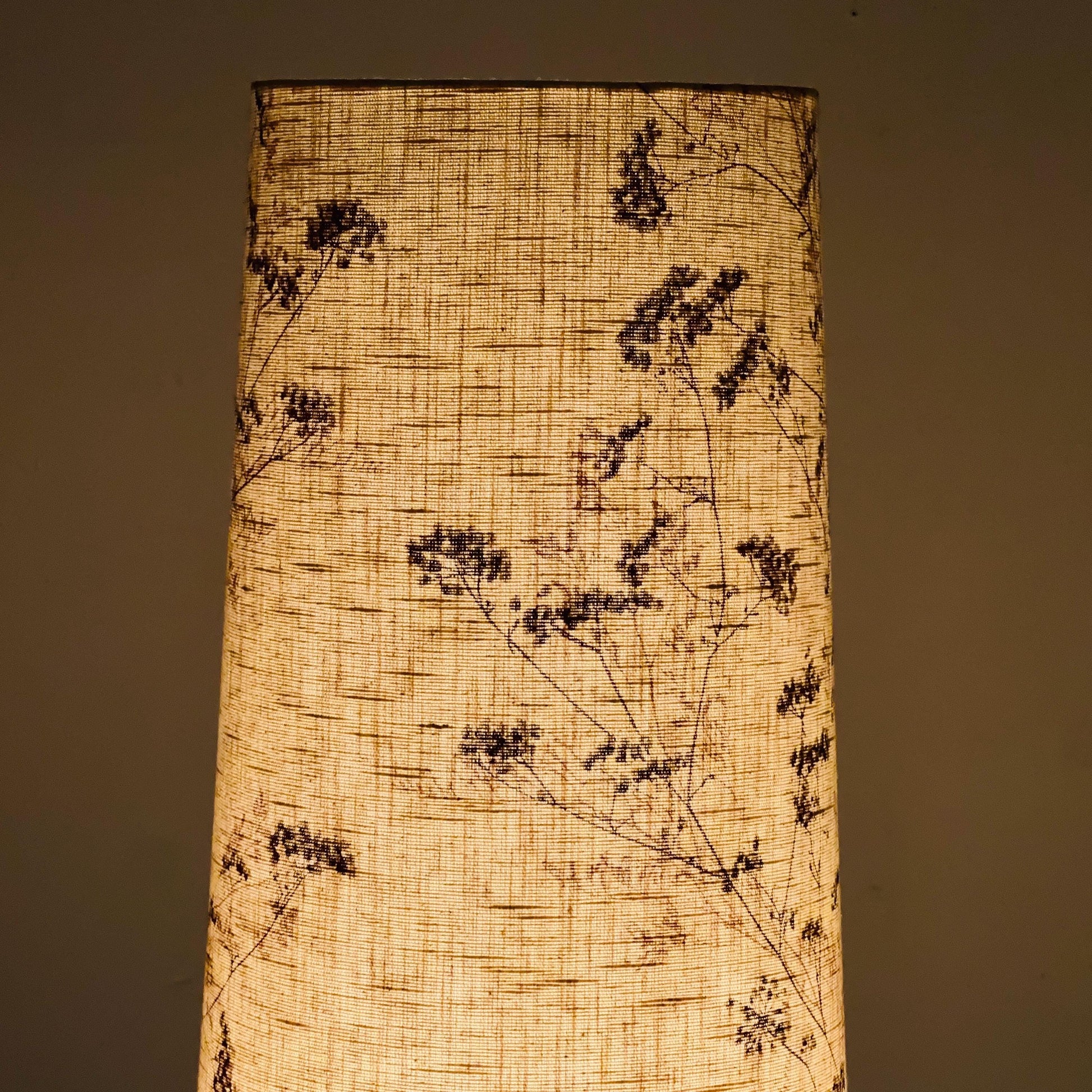 Mid century ceramic handmade floor lamp 1960s Germany