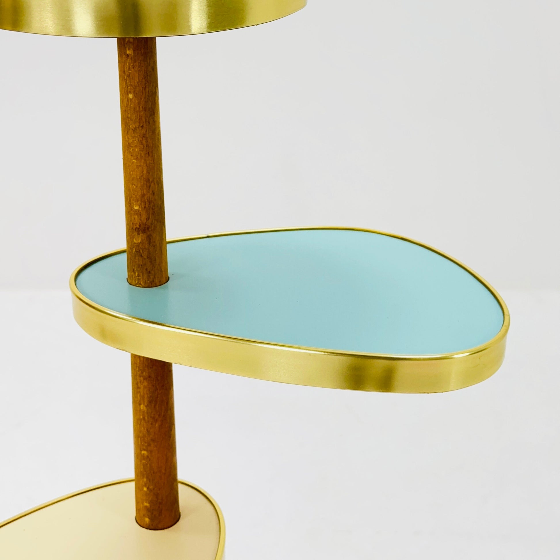 BIG German Plant Stand, Colorful Vintage Mid-Century Minimalist Indoor Plant Stand Side Table Retro flower table