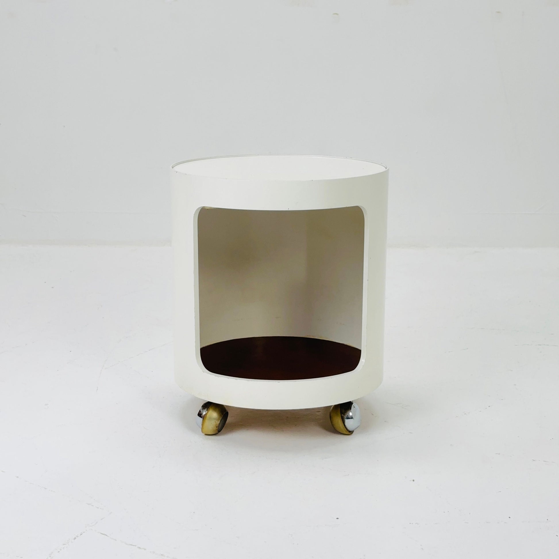 Space Age Side Table "Luna" with rolls Top by Opal, Germany 1970s