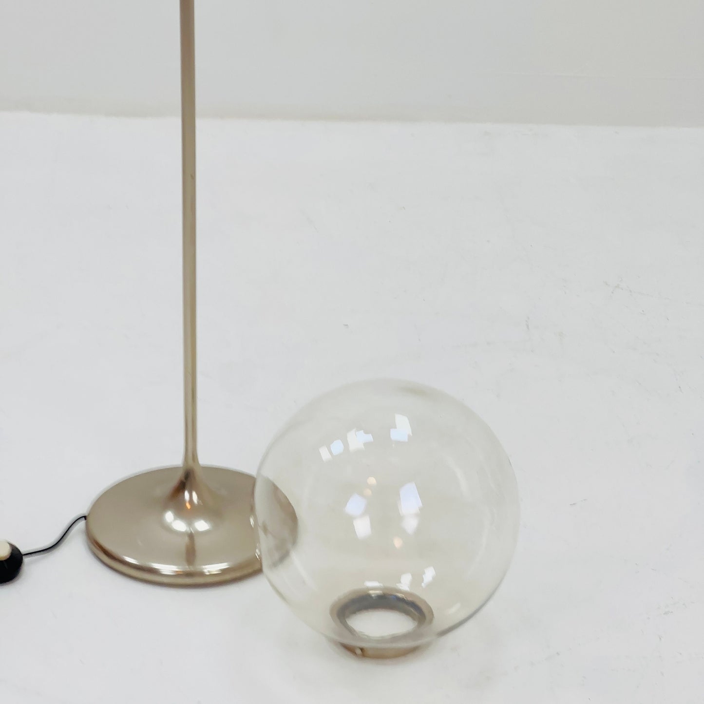 Mid century Floor lamp trumpet base by Doria Leuchten, Germany 1970s