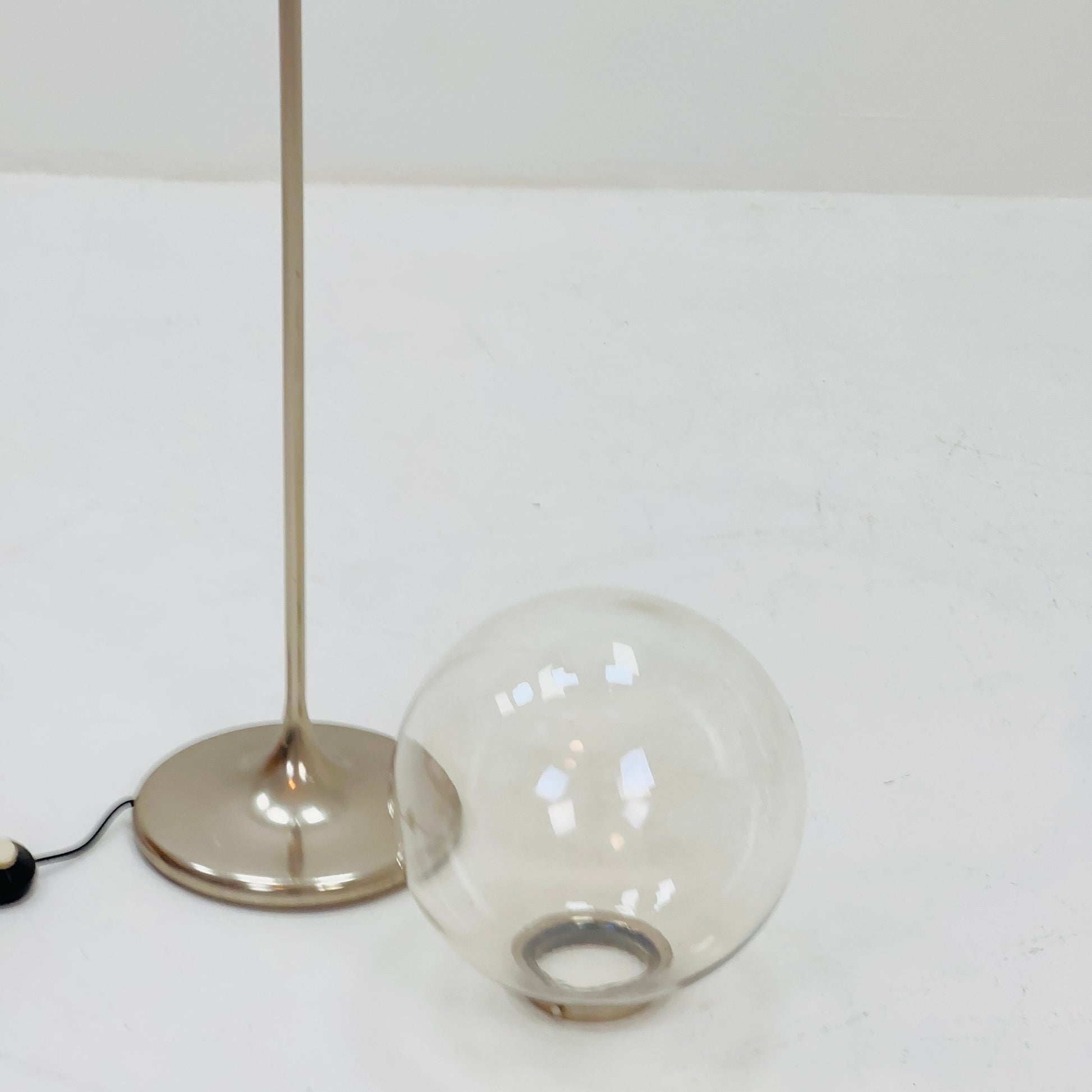 Mid century Floor lamp trumpet base by Doria Leuchten, Germany 1970s