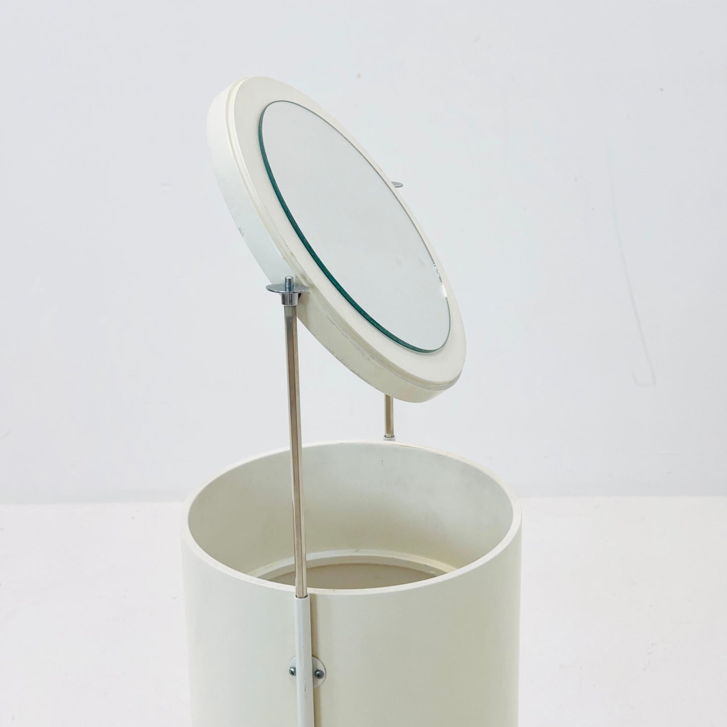 mid century white vanity / make up table - stool by Bremshey & Co. Germany 1960s