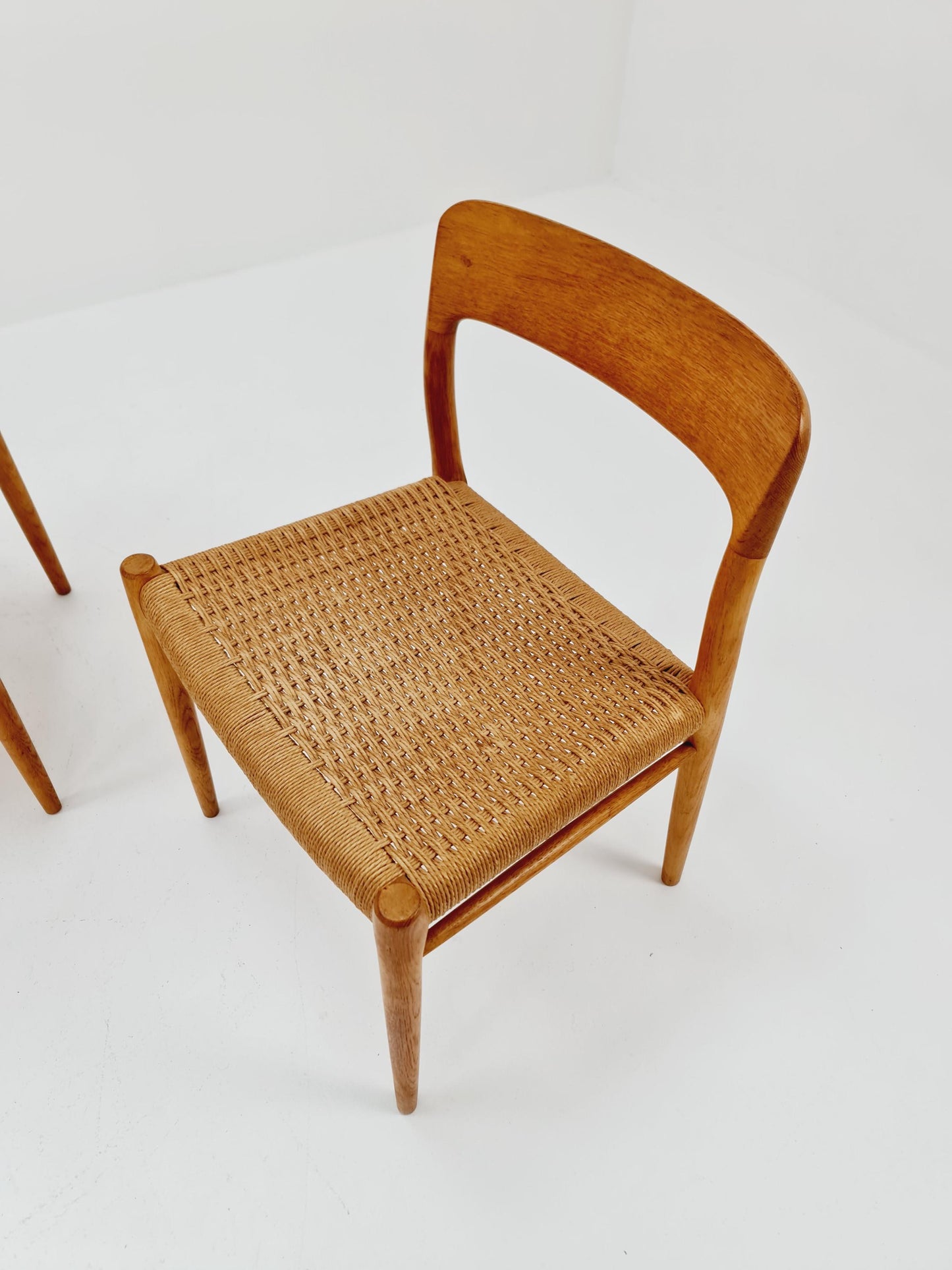 MidCentury Danish Oak Dining Chairs Niels O.Moller, 1960s, set of 4