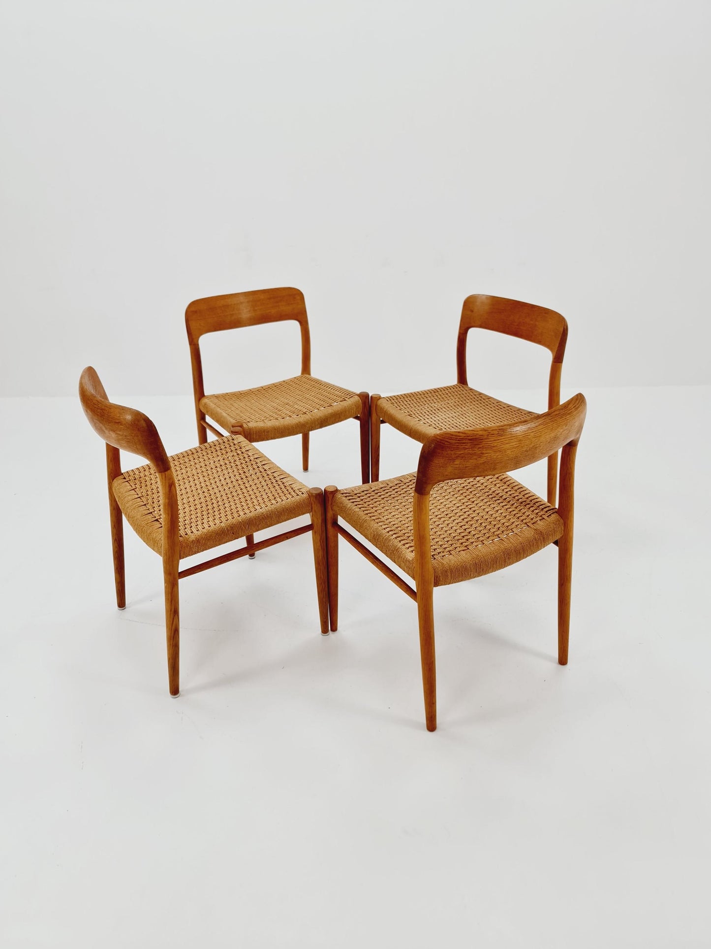 MidCentury Danish Oak Dining Chairs Niels O.Moller, 1960s, set of 4