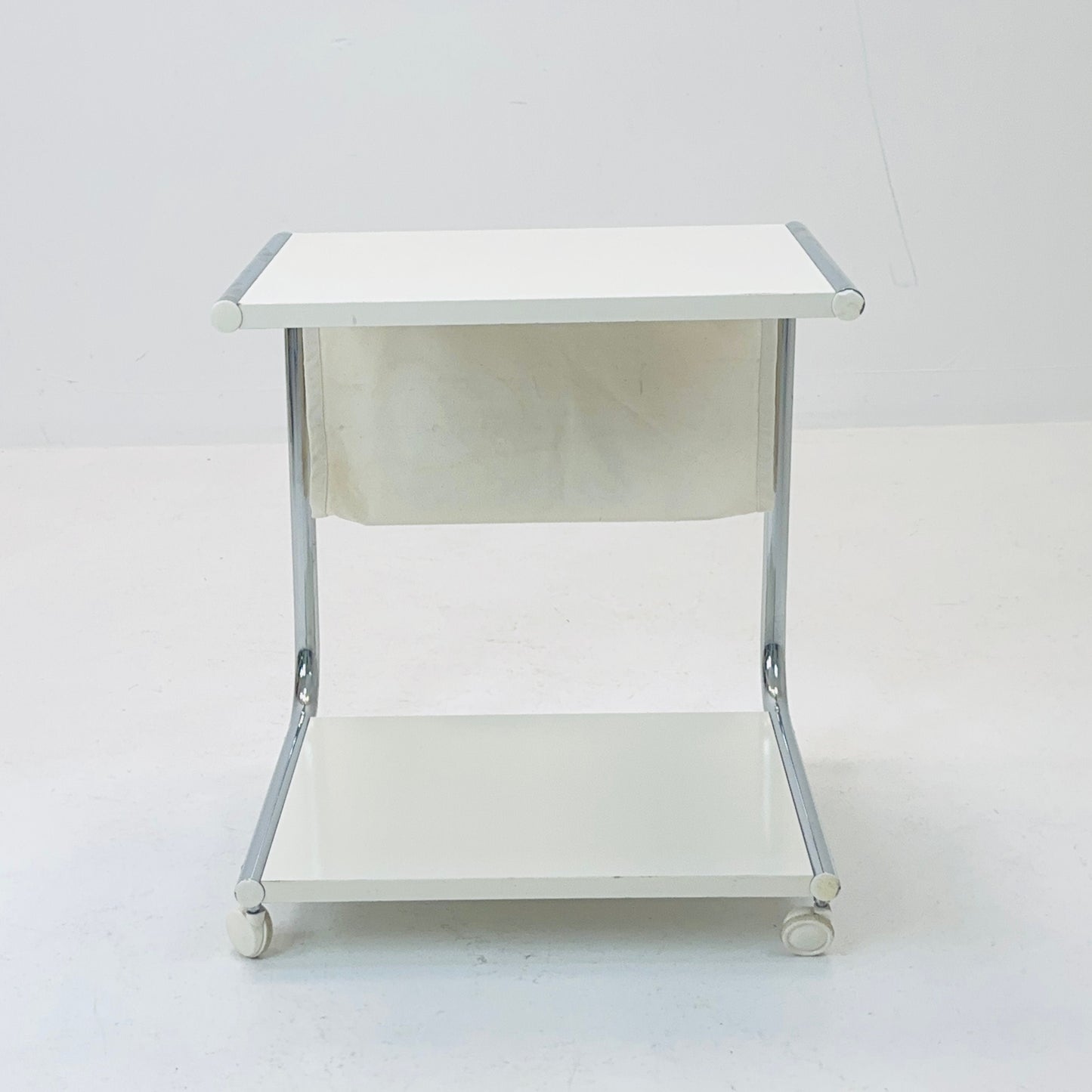 Mid century side table - on rolls by Thomas Jelinek for IKEA Sweden 1980s