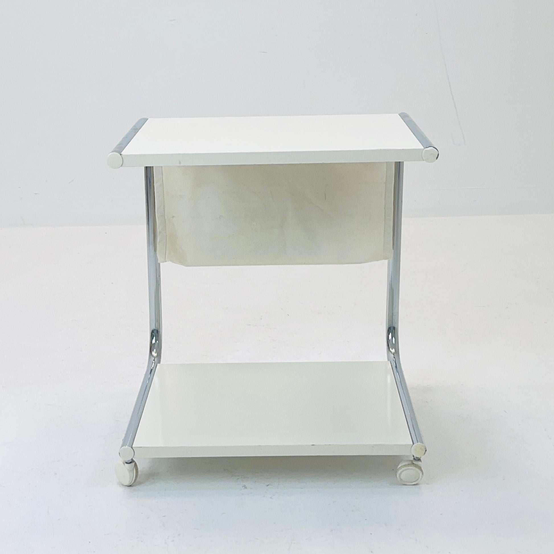 Mid century side table - on rolls by Thomas Jelinek for IKEA Sweden 1980s