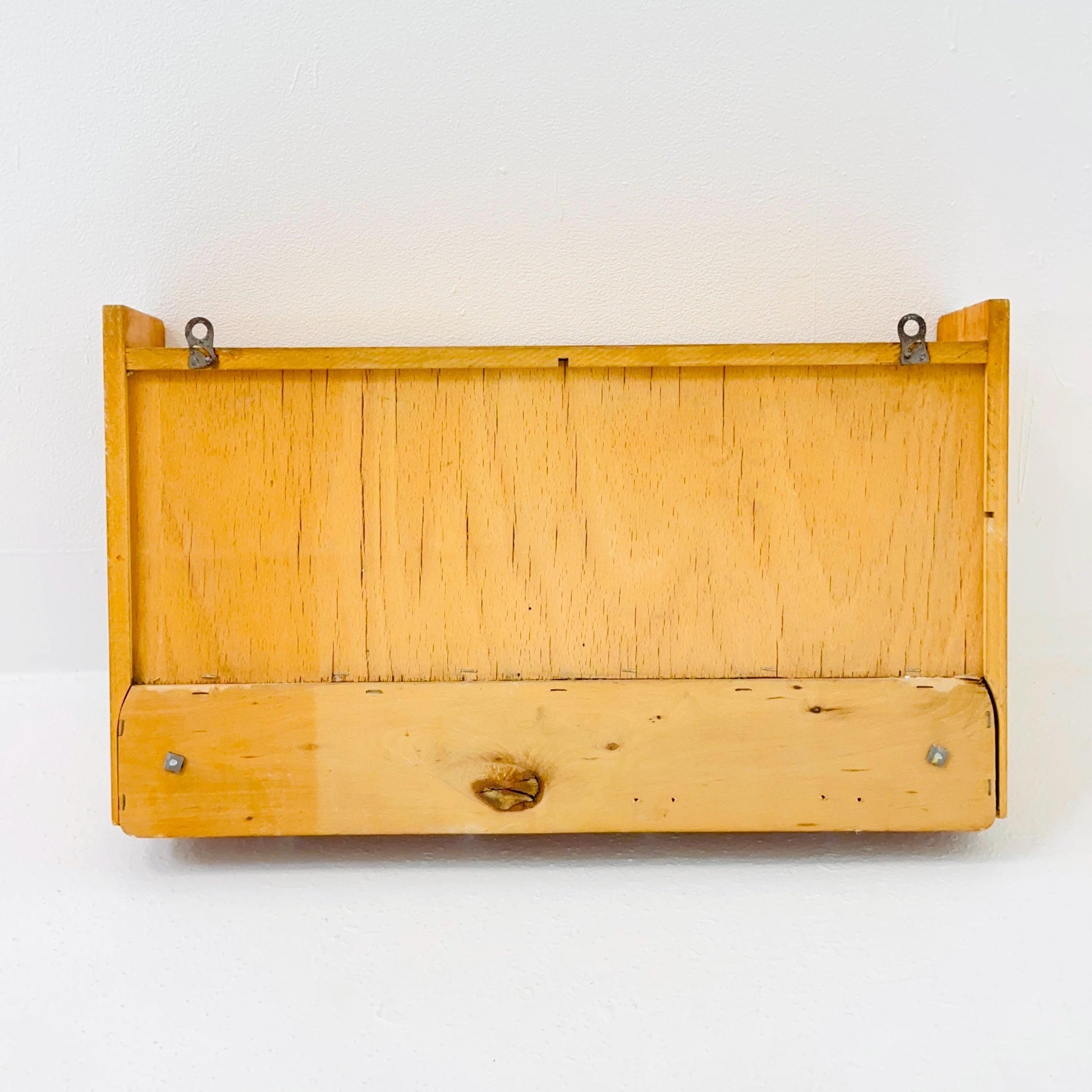 Vintage kitchen wooden wall cabinet colorful, medicine cabinet , 1960s Germany