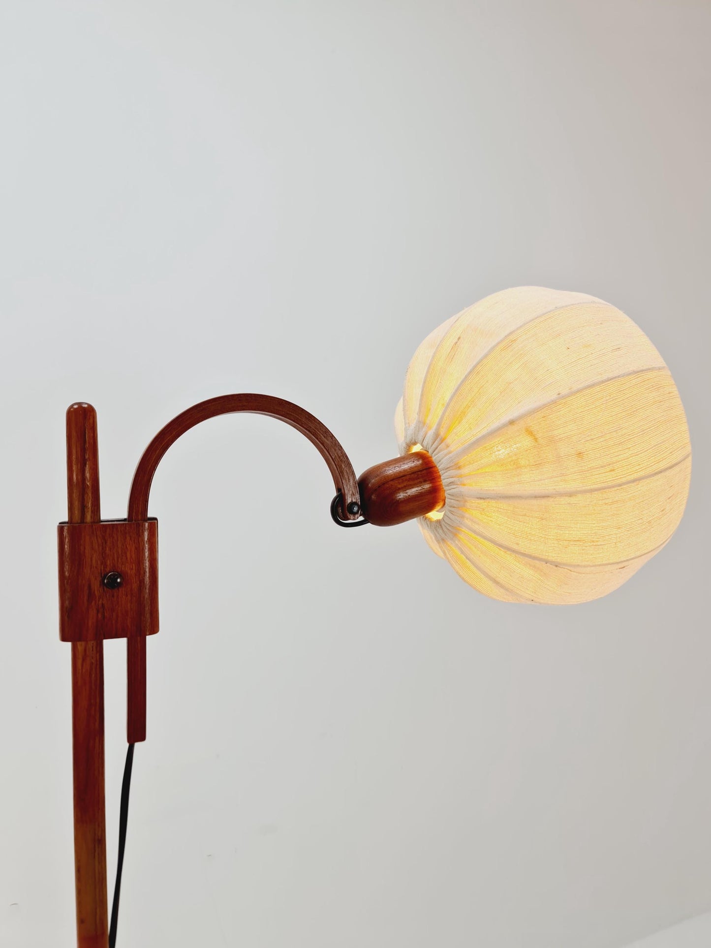 Vintage Danish Teak floor lamp by DOMUS 1970s