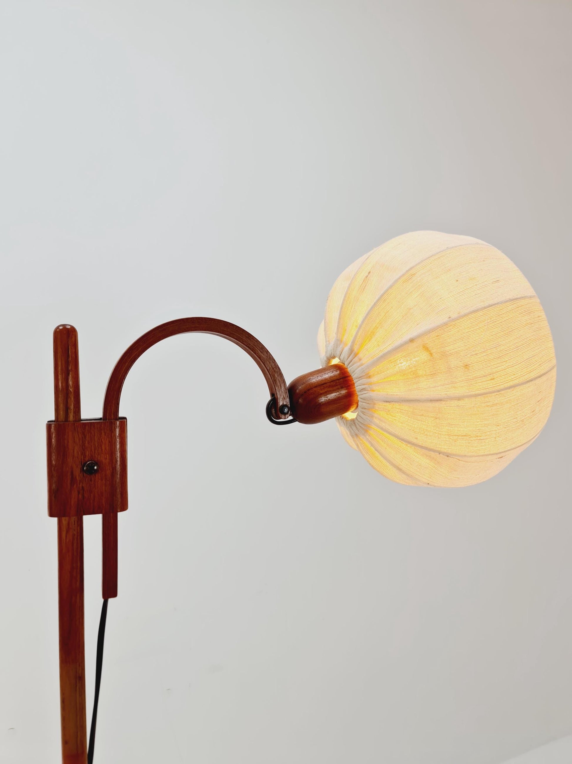Vintage Danish Teak floor lamp by DOMUS 1970s
