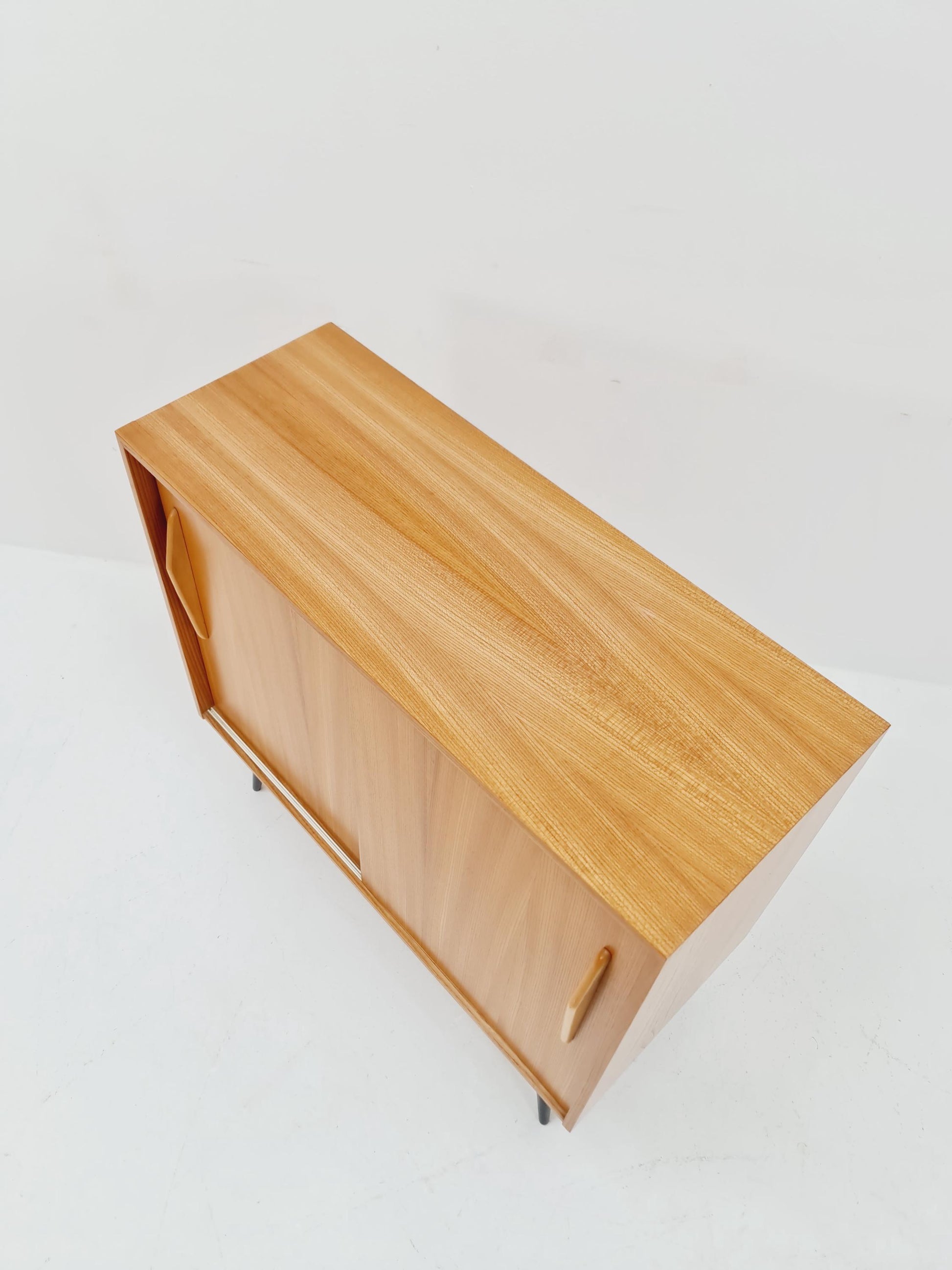 Mid century German hallway Ash shoes cabinet By Verlaux 1960s