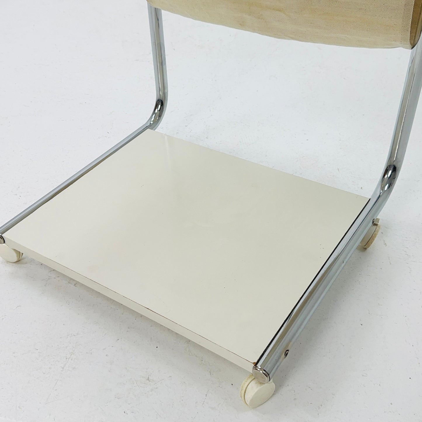 Mid century side table - on rolls by Thomas Jelinek for IKEA Sweden 1980s
