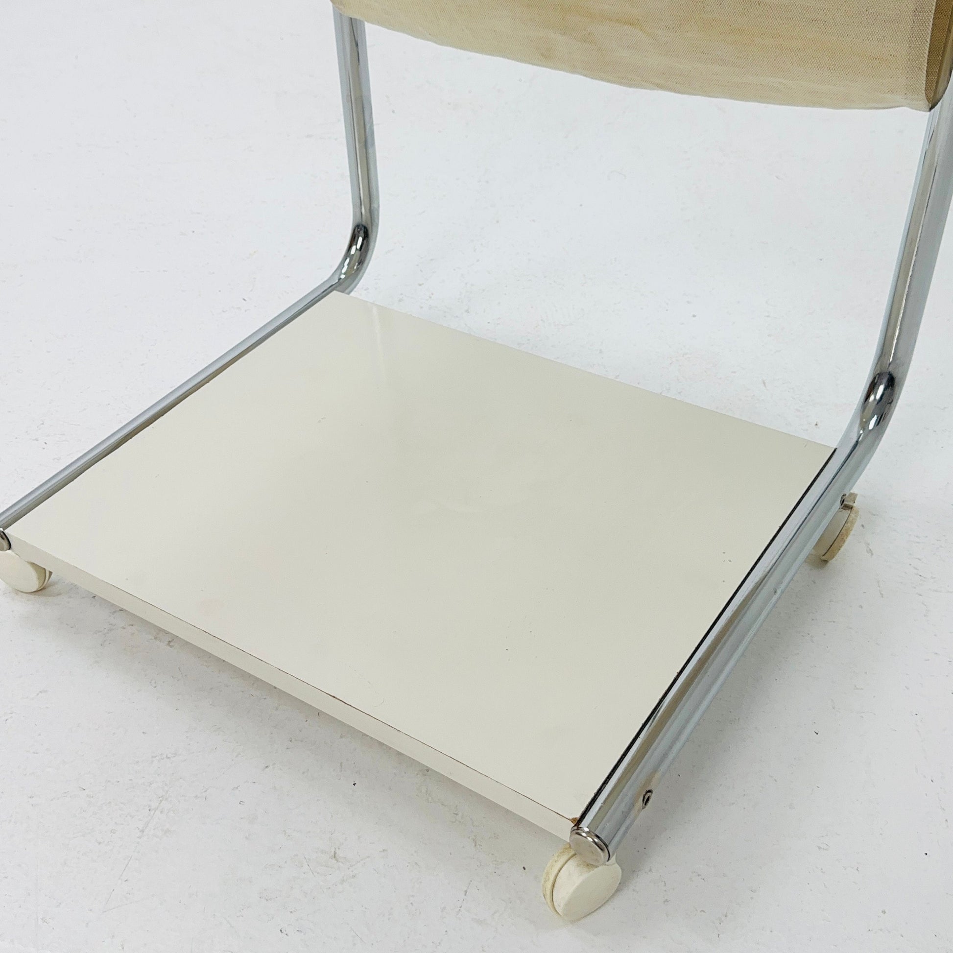 Mid century side table - on rolls by Thomas Jelinek for IKEA Sweden 1980s