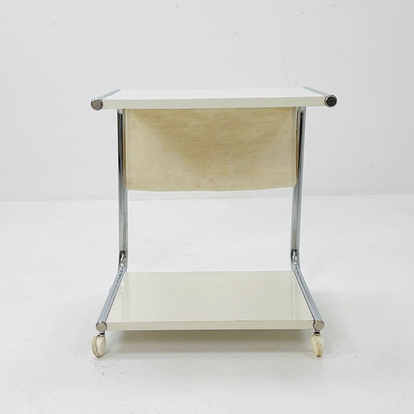 Mid century side table - on rolls by Thomas Jelinek for IKEA Sweden 1980s