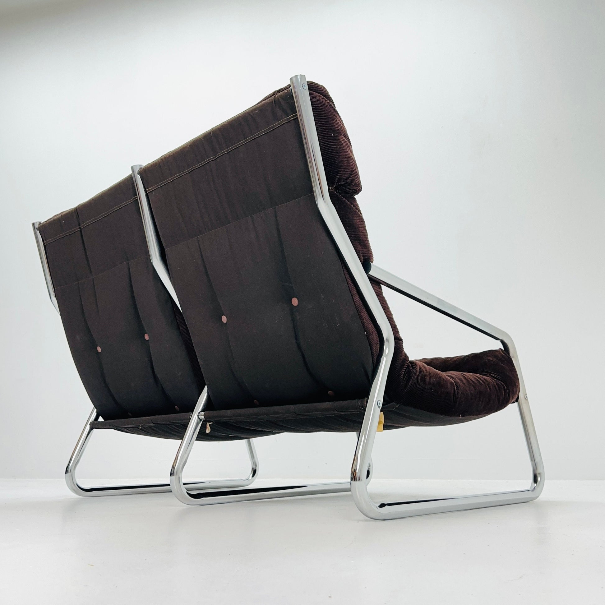 Mid century 2 seats sofa By Gillis Lundgren for Ikea Sweden 1970s