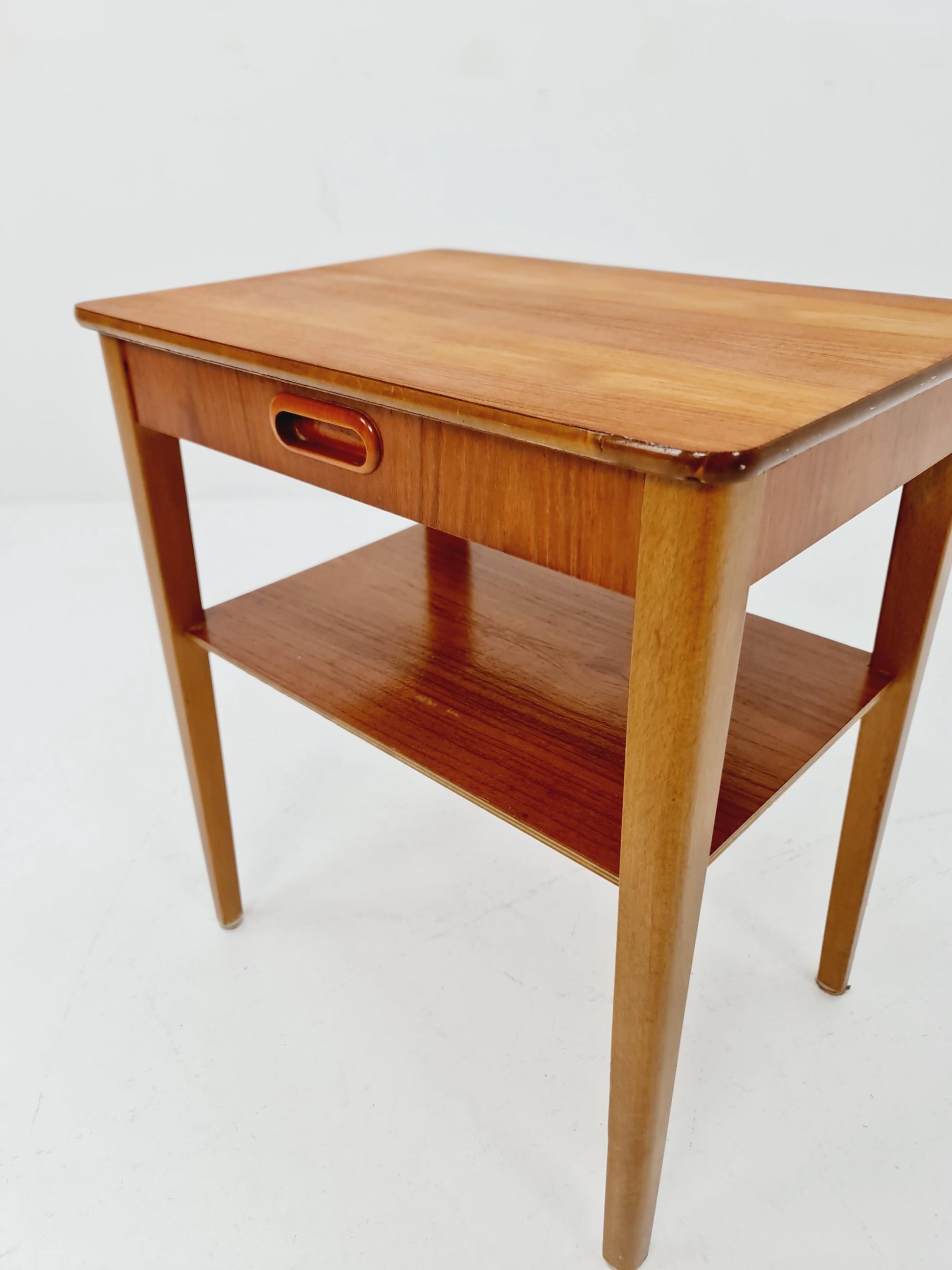 Mid century Scandinavian teak side table / bedside table, 1960s