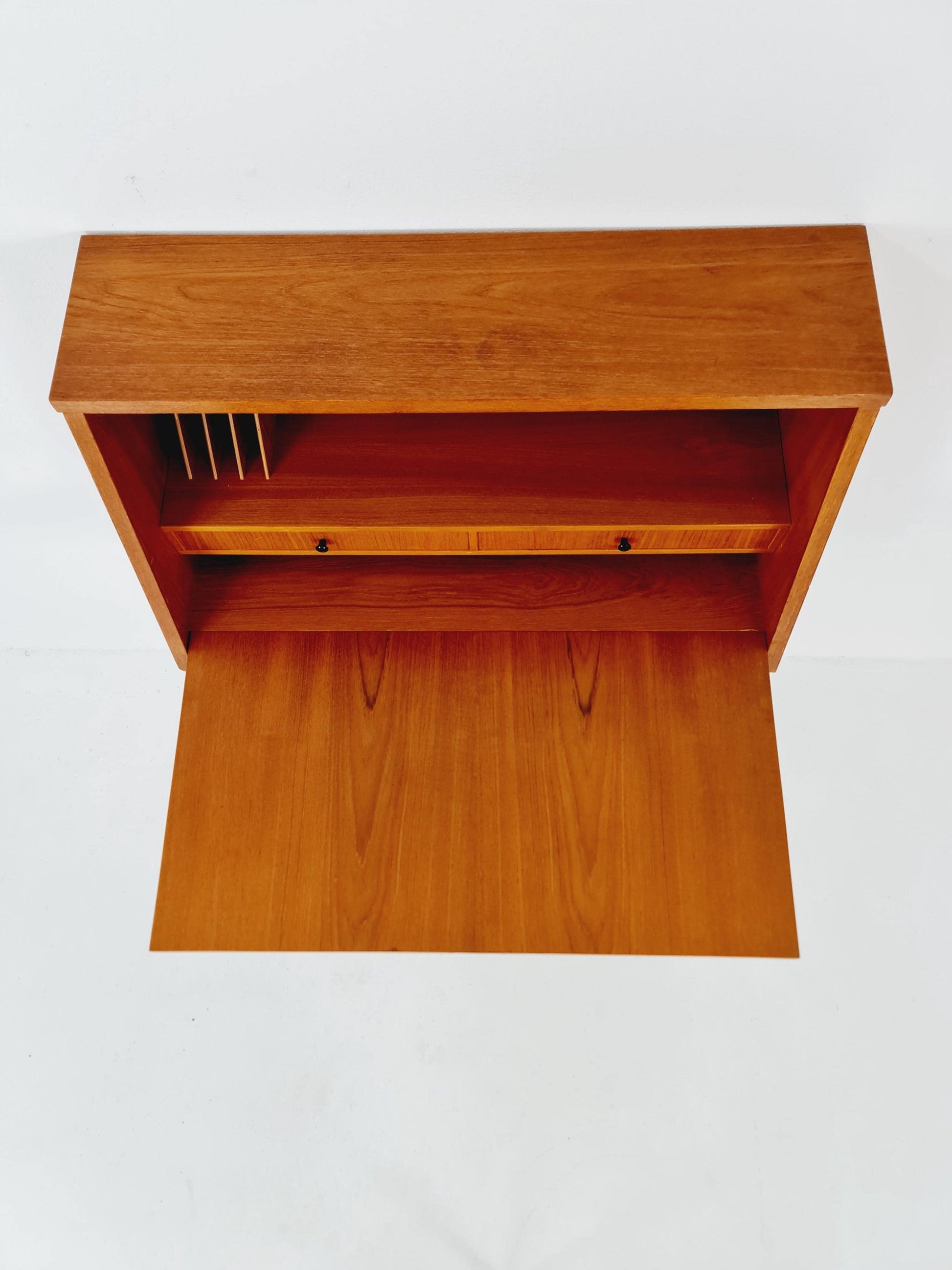 Vintage Danish teak wall hanging Secretary, desk, 1960s