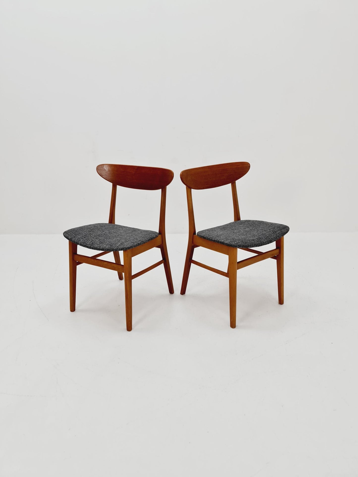 Danish teak dining chairs , 1960s, set of 2