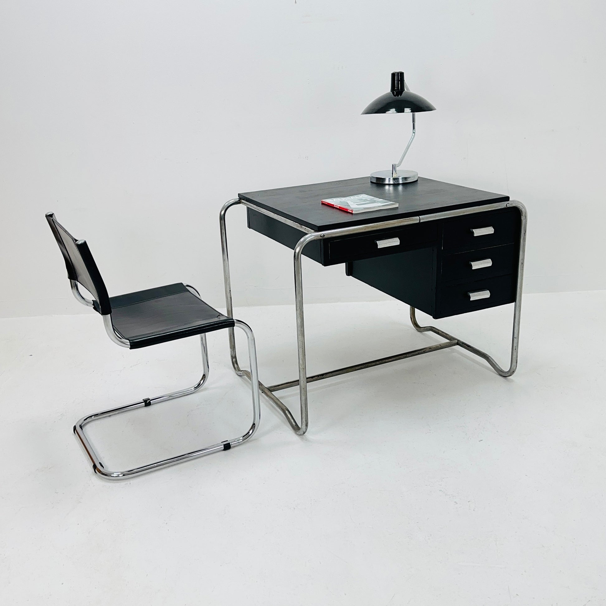 Mid century Bauhaus Tublar desk for mart stam & Marcel Brauer by Thonet 1930s