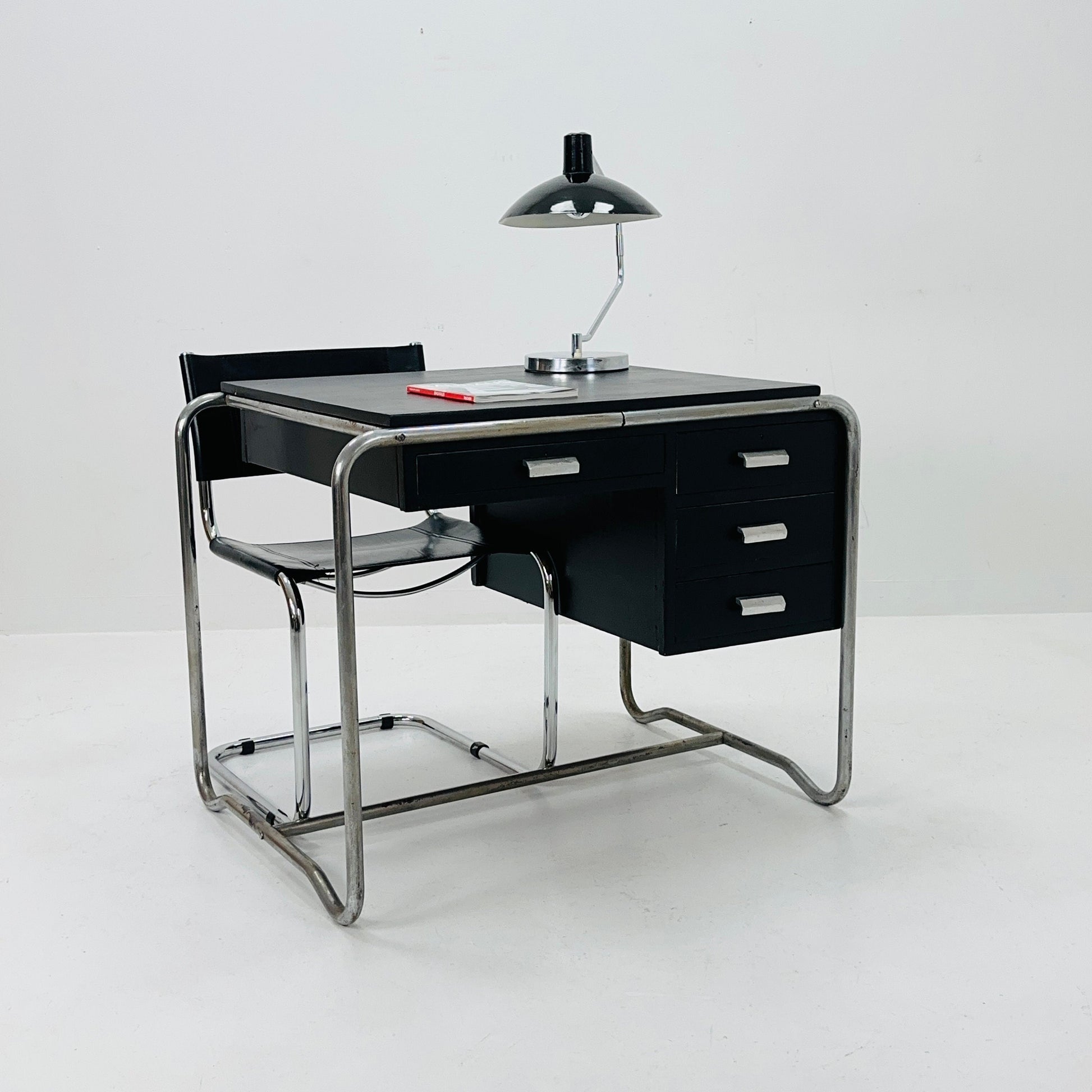 Mid century Bauhaus Tublar desk for mart stam & Marcel Brauer by Thonet 1930s