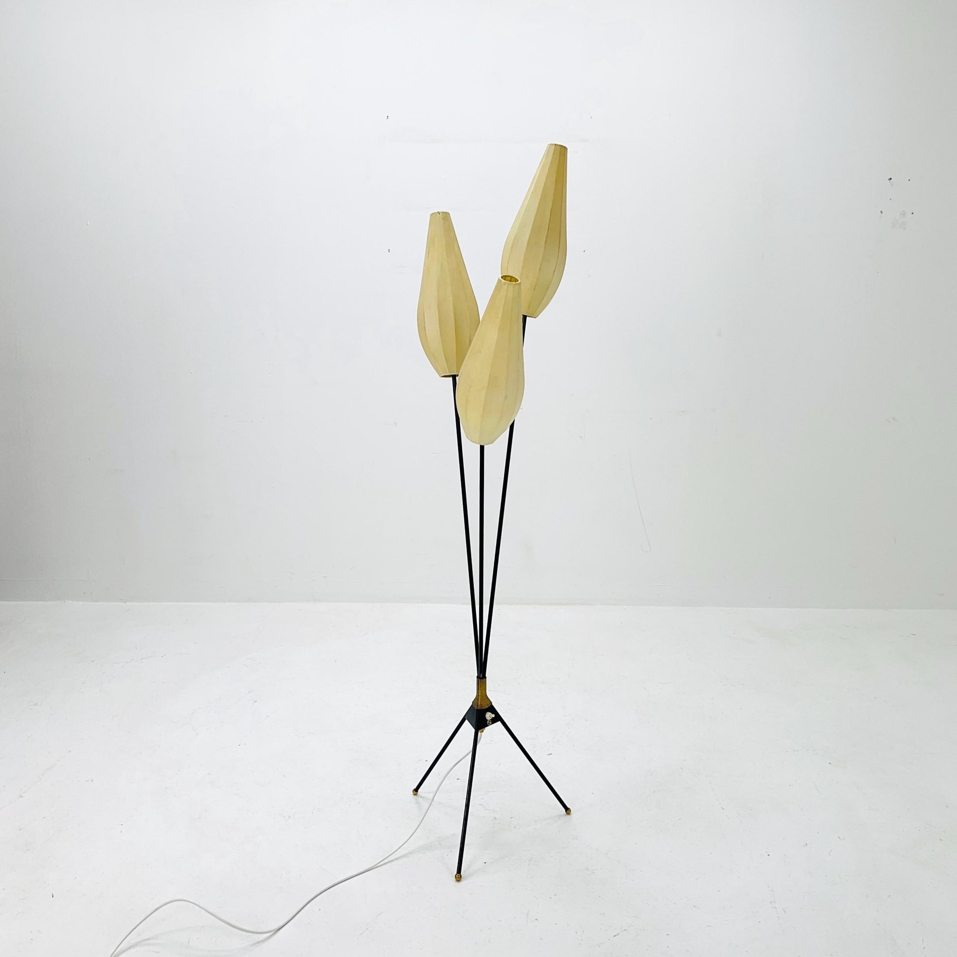 Mid century Danish cocoon floor lamp 1960s Denmark