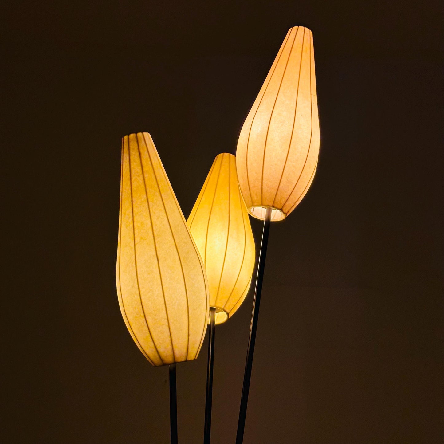Mid century Danish cocoon floor lamp 1960s Denmark