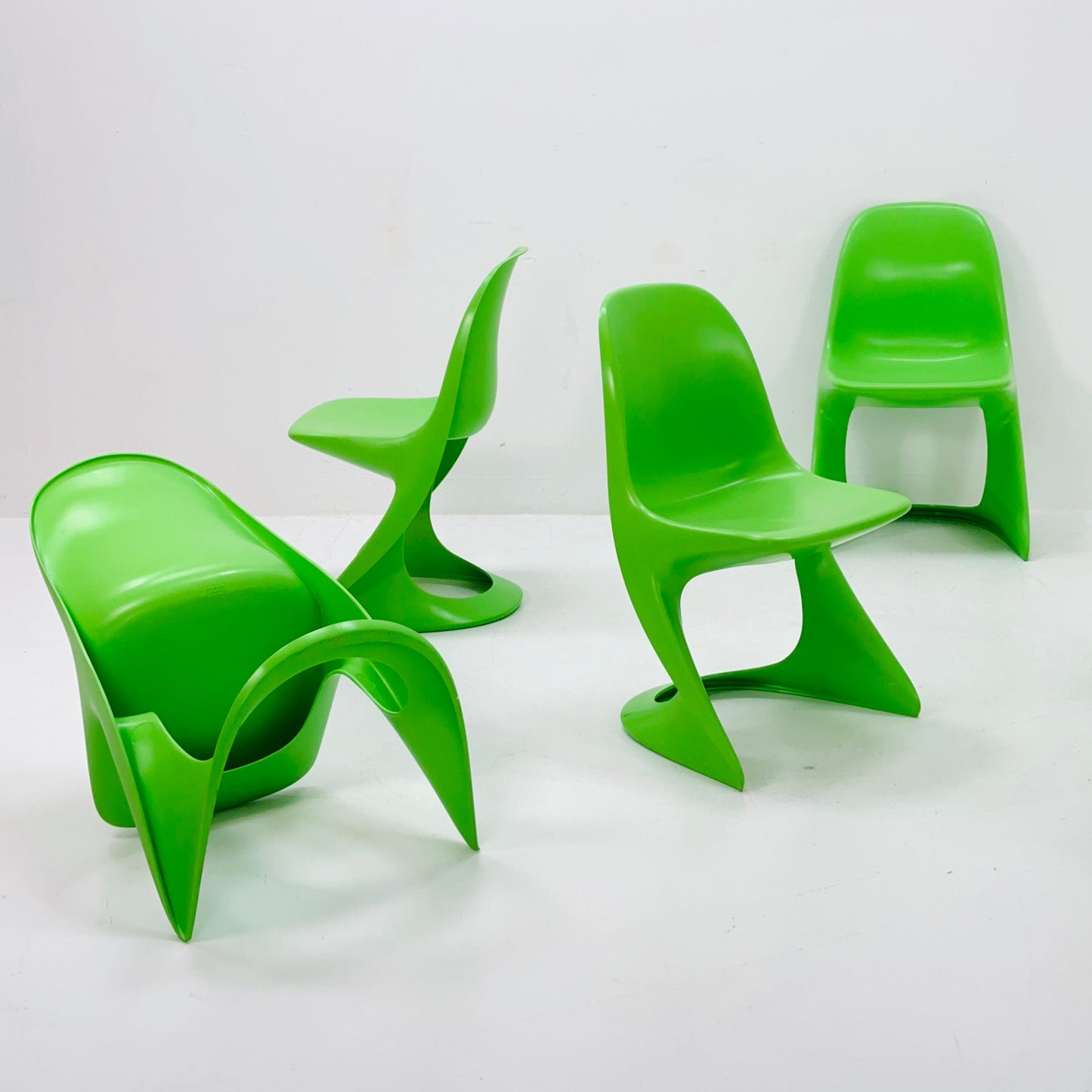 Set of 6 Space age Casalino chairs by Alexander Begge for Casala, West Germany 2007