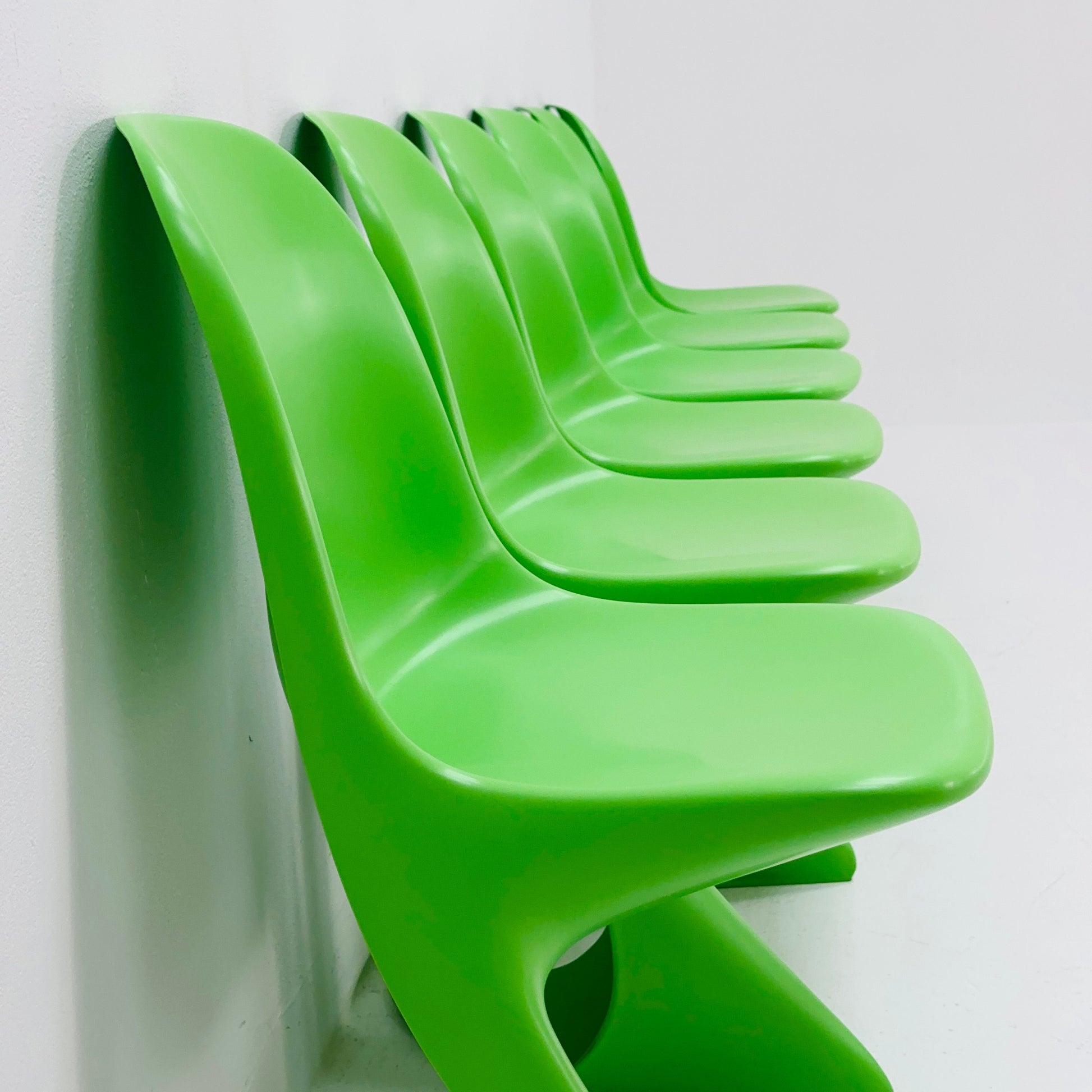 Set of 6 Space age Casalino chairs by Alexander Begge for Casala, West Germany 2007
