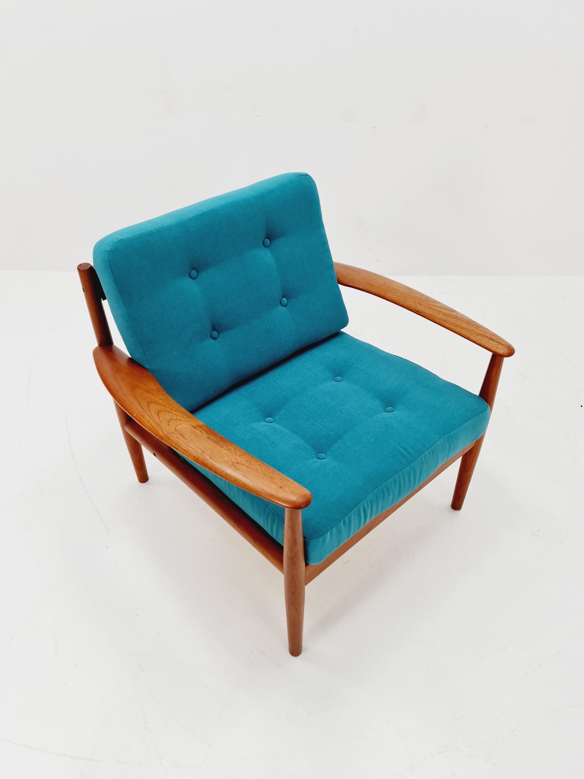 Mid-century Rare Danish teak lounge chair/ Easy chair by Grete Jalk For Cado , 1960s