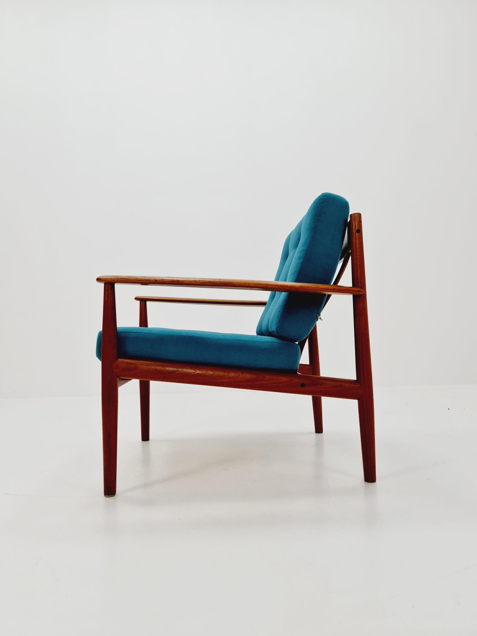 Mid-century Rare Danish teak lounge chair/ Easy chair by Grete Jalk For Cado , 1960s