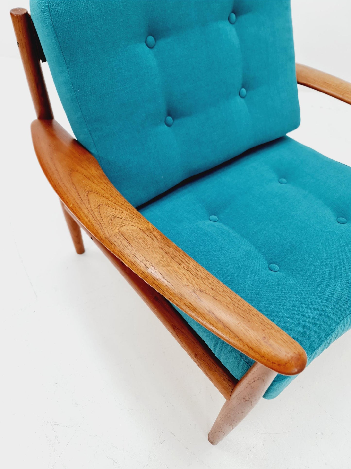 Mid-century Rare Danish teak lounge chair/ Easy chair by Grete Jalk For Cado , 1960s