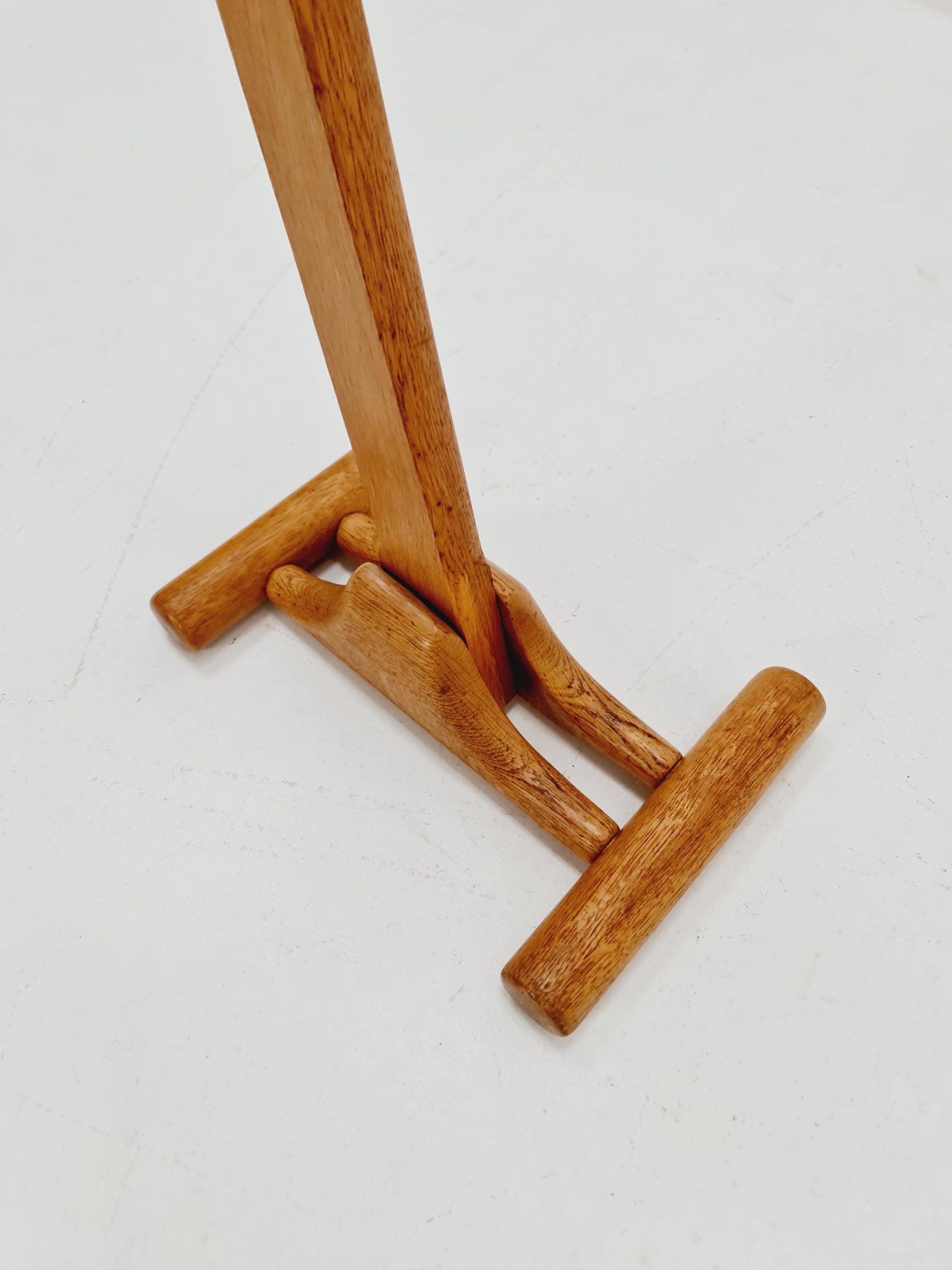 Rare Vintage Danish Oak floor lamp by DOMUS 1970s