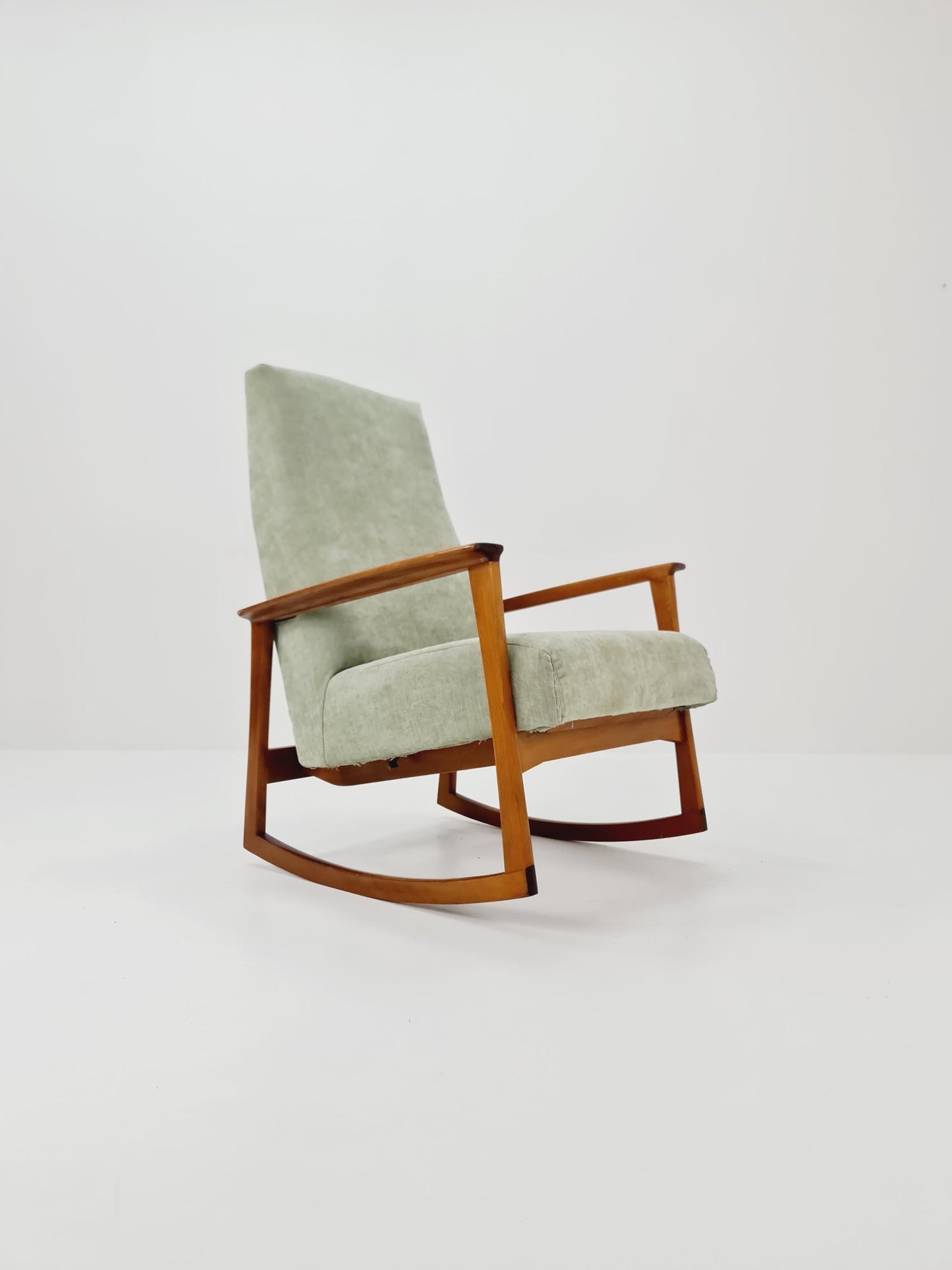 German Rocking Chair with foot Rest , 1950s