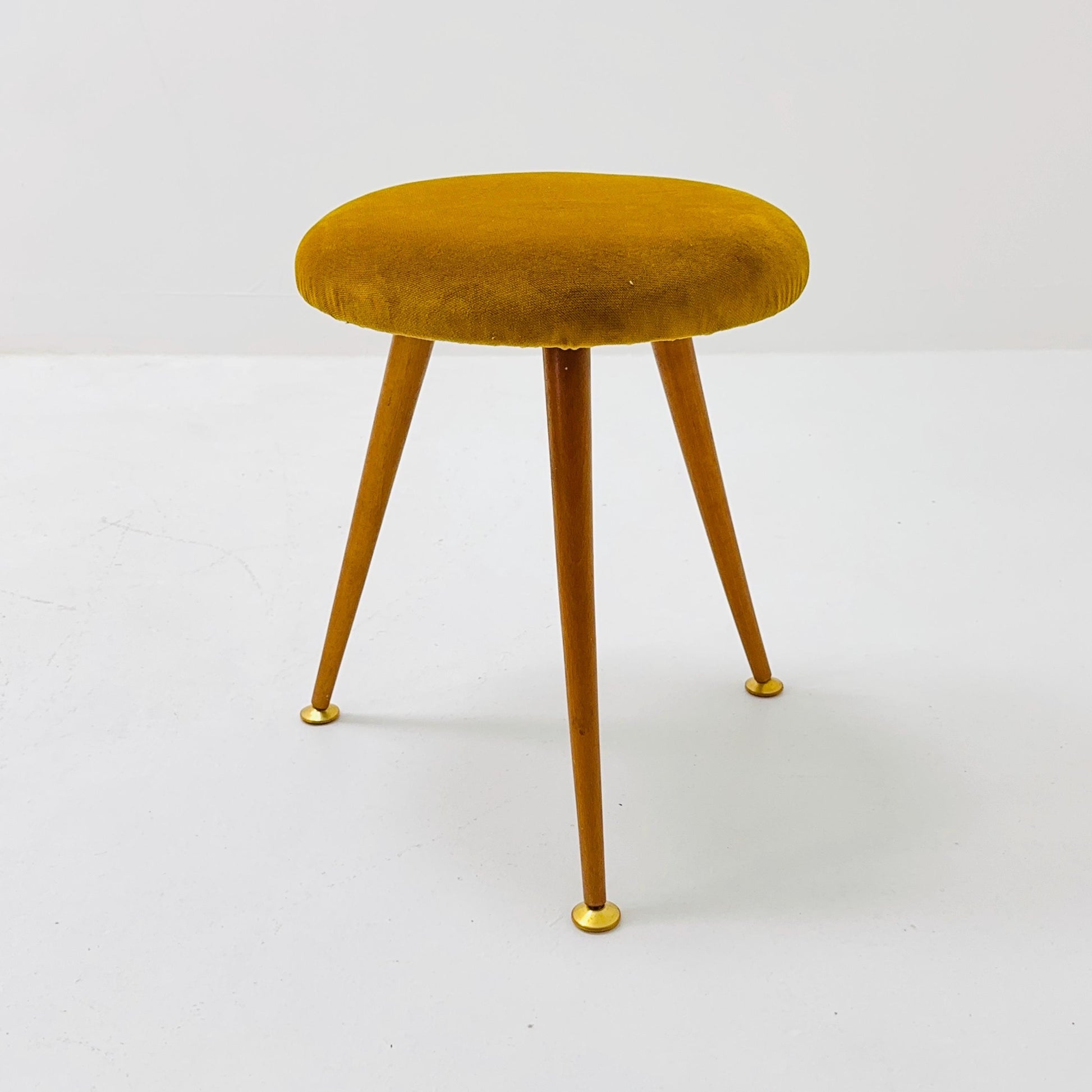 1 of 6 mid century modern stools German tripod vintage design 1960s