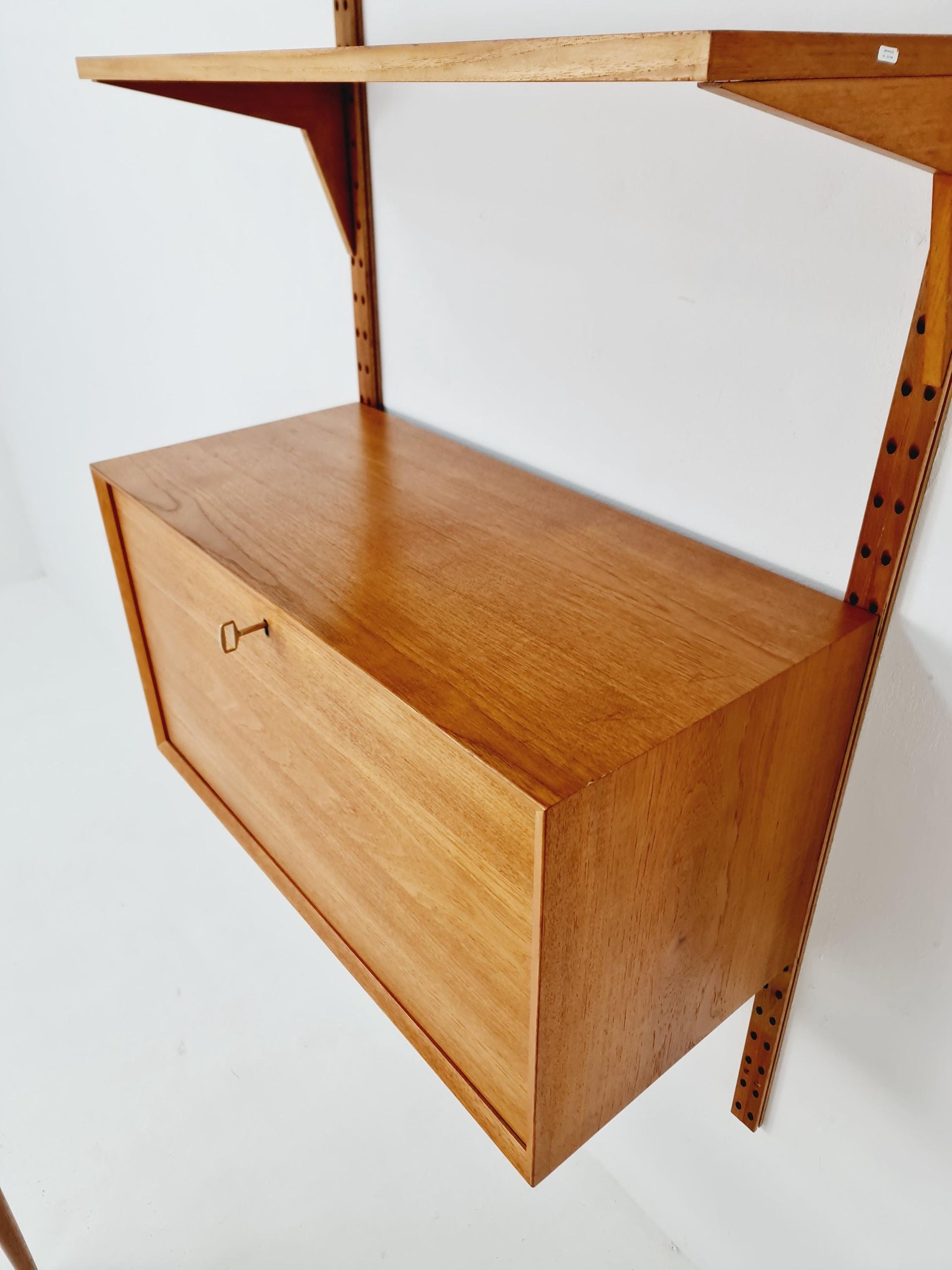 Mid century Single Danish Teak Wall Unit by Poul Cadovius for Cado, Denmark, 1960s