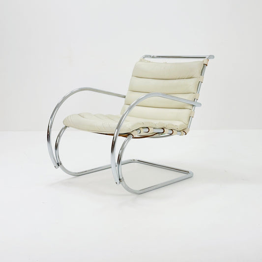 Mr Lounge Tublar chair by Ludwig Mies Van Der Rohe ,Bauhaus 1980s