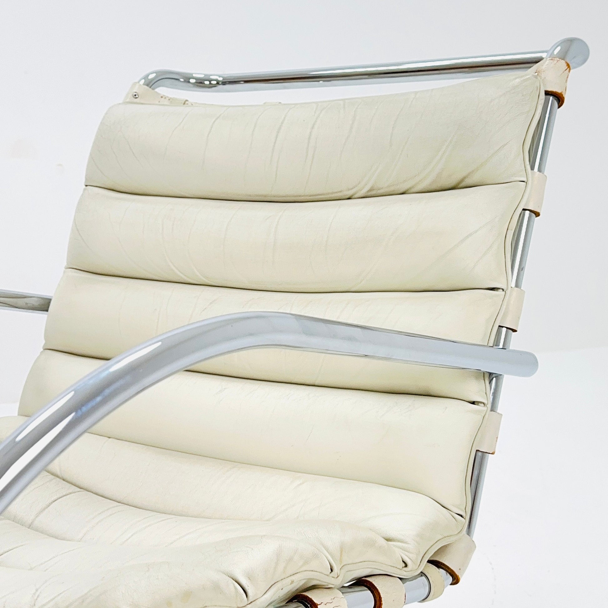 Mr Lounge Tublar chair by Ludwig Mies Van Der Rohe ,Bauhaus 1980s