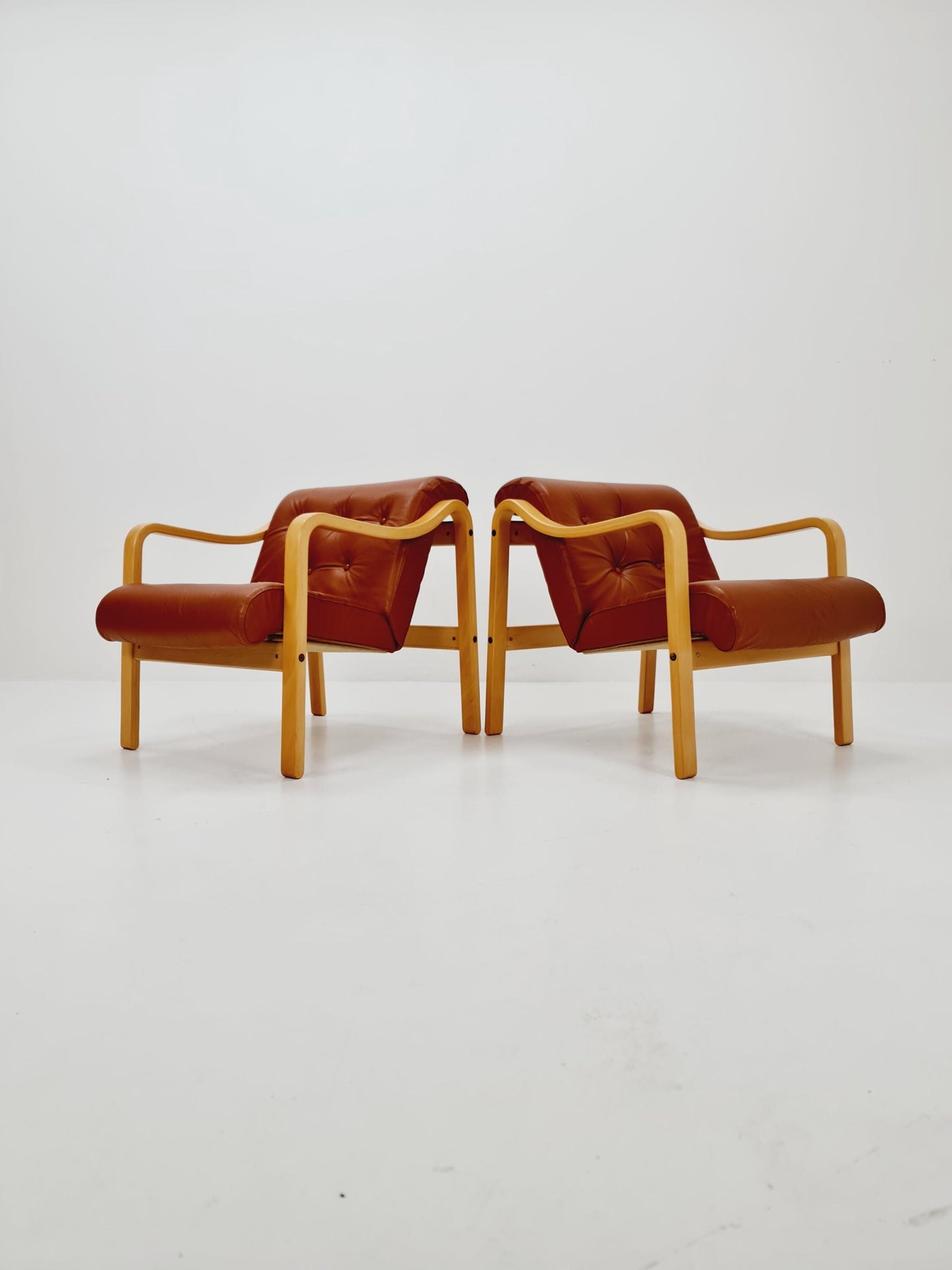 Mid-Century lounge chair by Ingmar Relling for Westnofa, Norway 1970s Set of 2