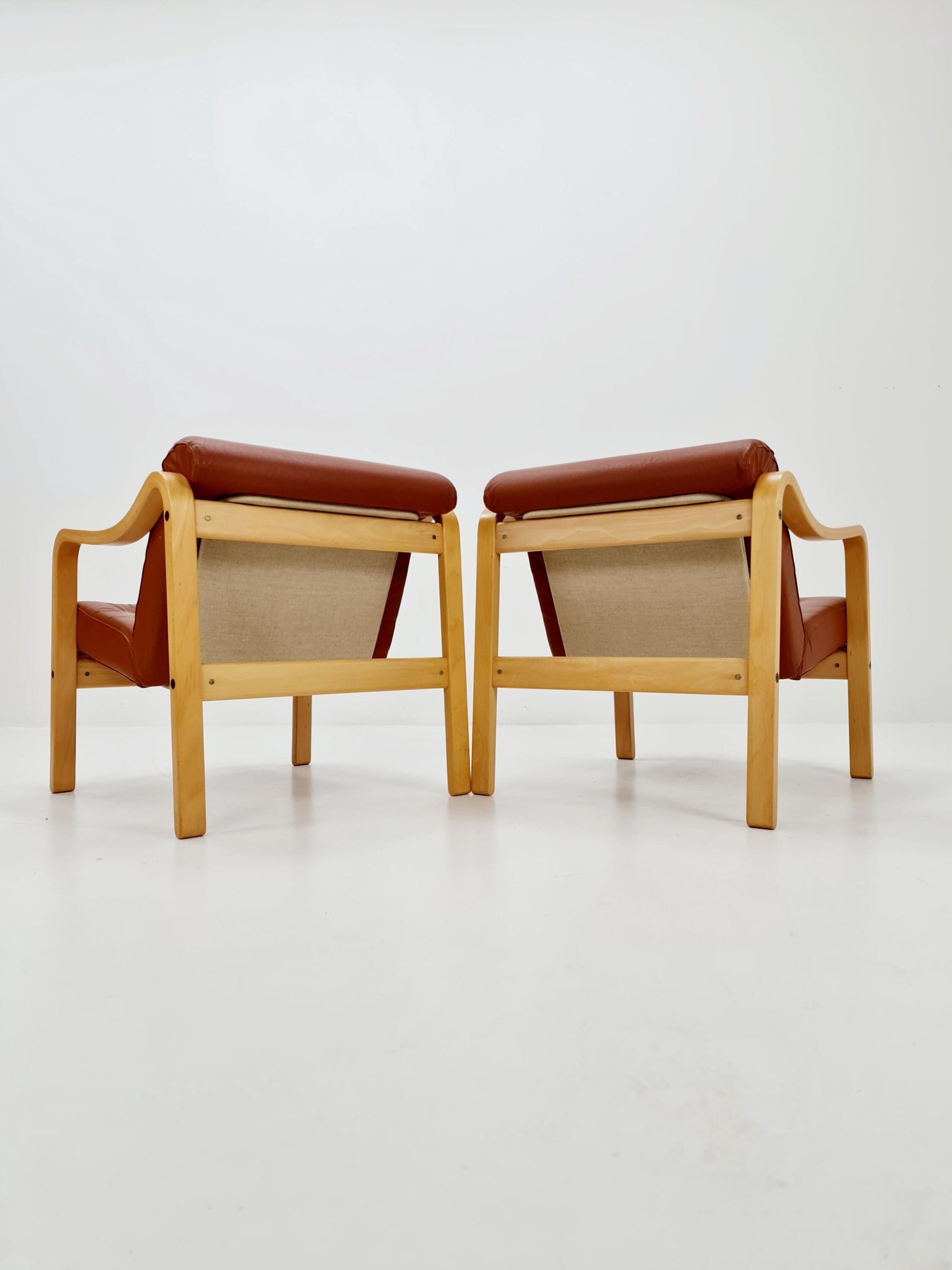 Mid-Century lounge chair by Ingmar Relling for Westnofa, Norway 1970s Set of 2