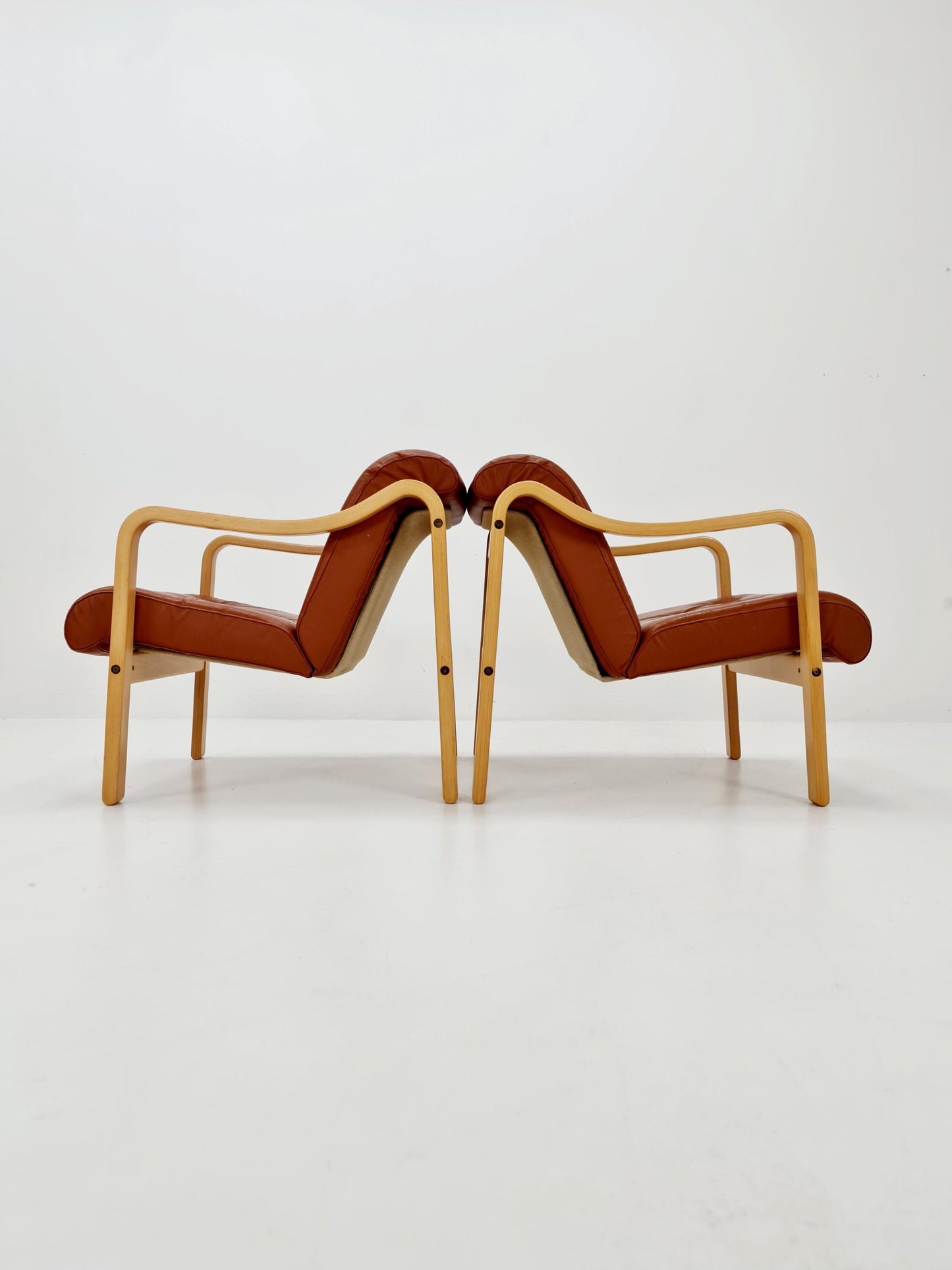 Mid-Century lounge chair by Ingmar Relling for Westnofa, Norway 1970s Set of 2