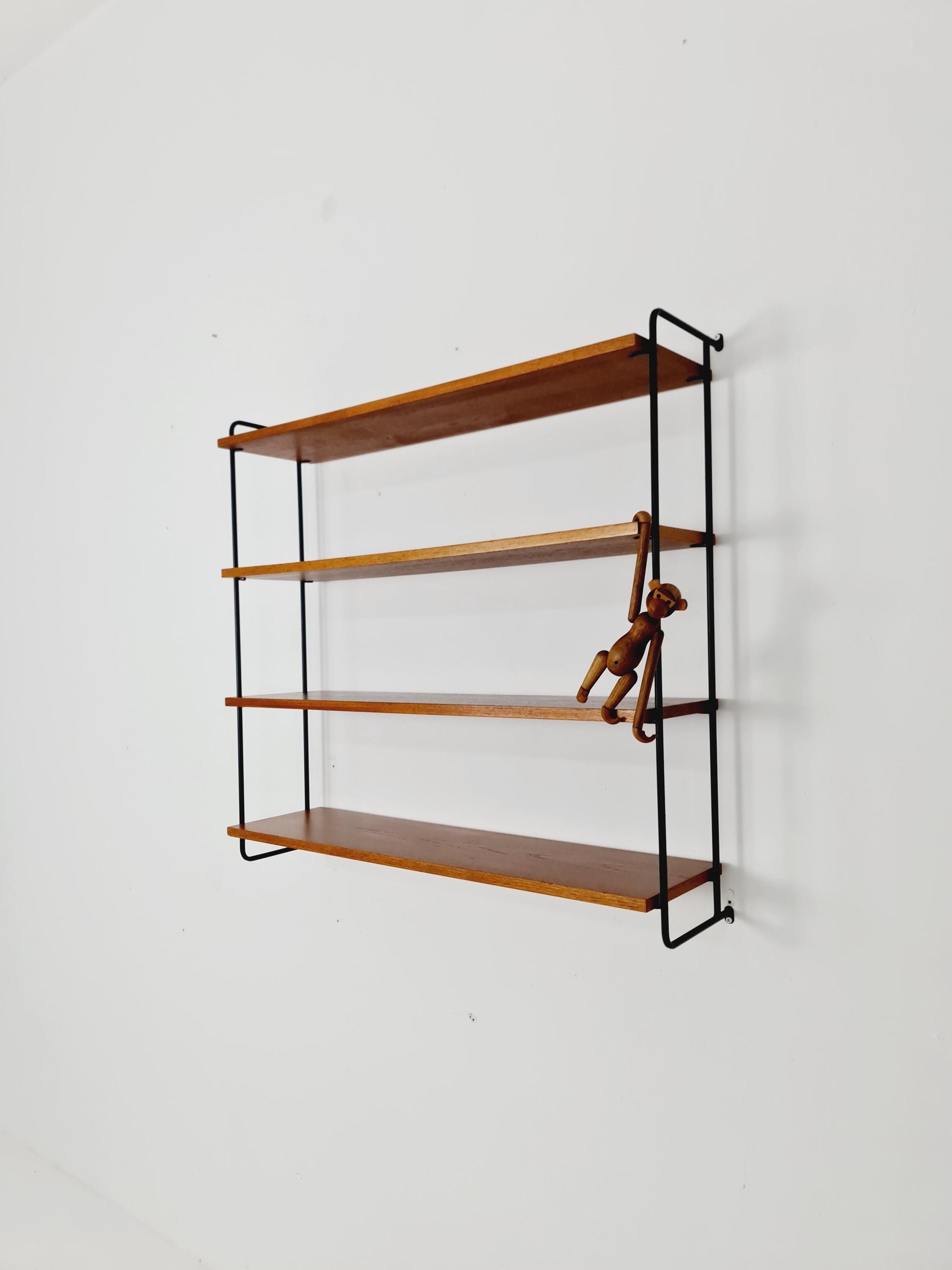 Vintage Omnia Hilker teak bookshelf, shelving system, Germany 1960s