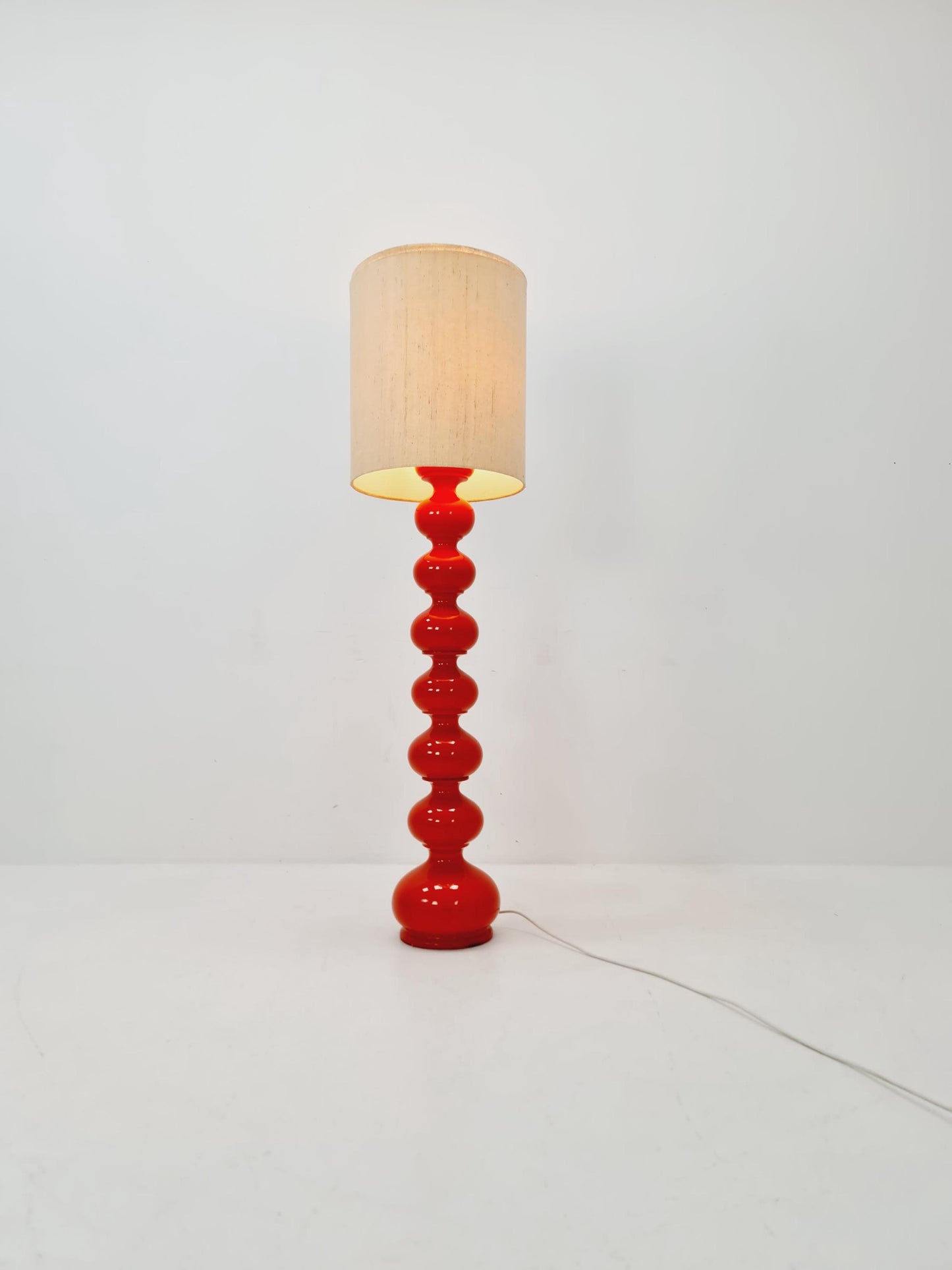 Rare Midcentury Ceramic German floor lamp by Kaiser Leuchten , 1960s